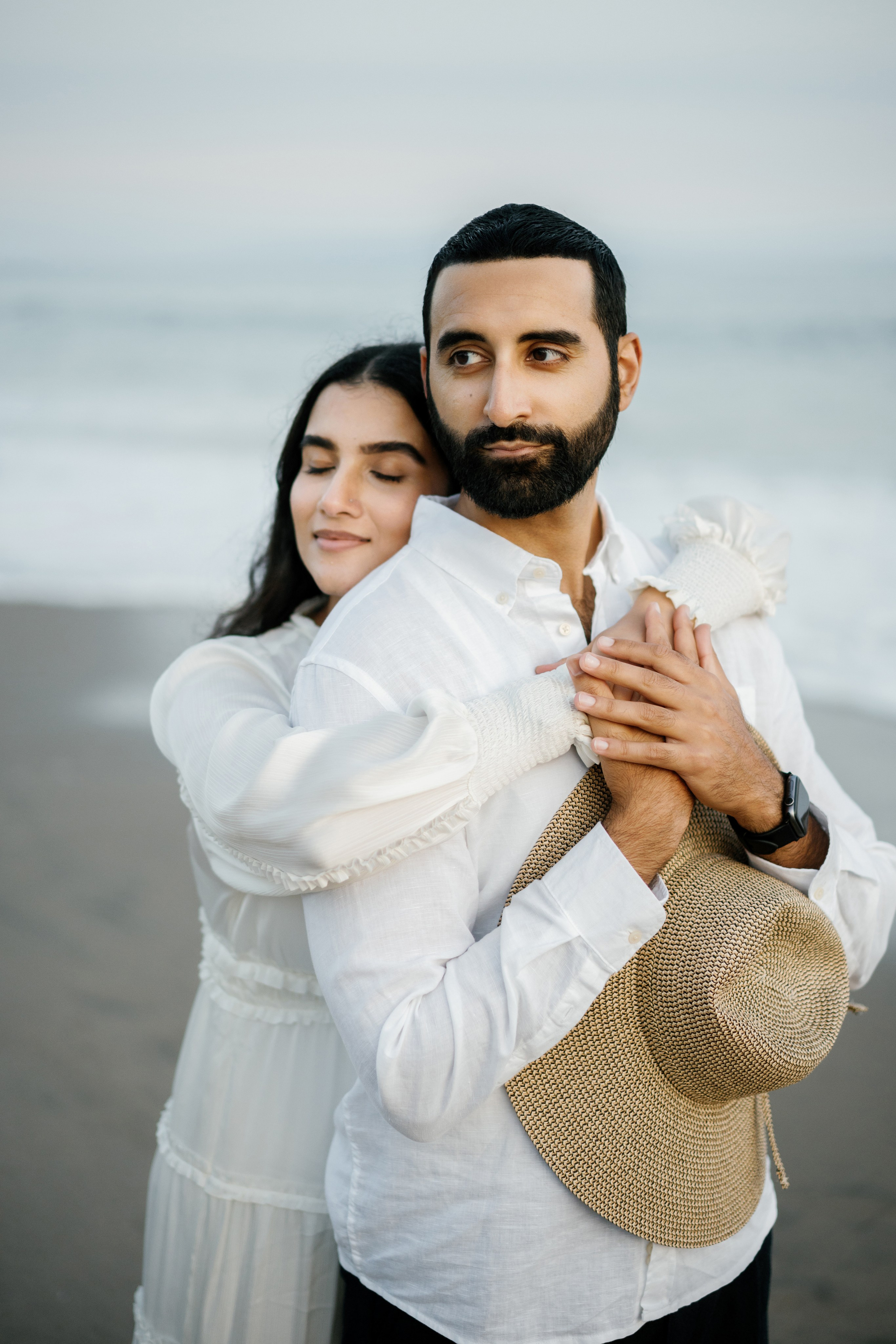 Santa Monica Sunset Engagement Photoshoot. Wedding Photography & Videography Team in California, Los Angeles, San Francisco, San Diego and Travel
