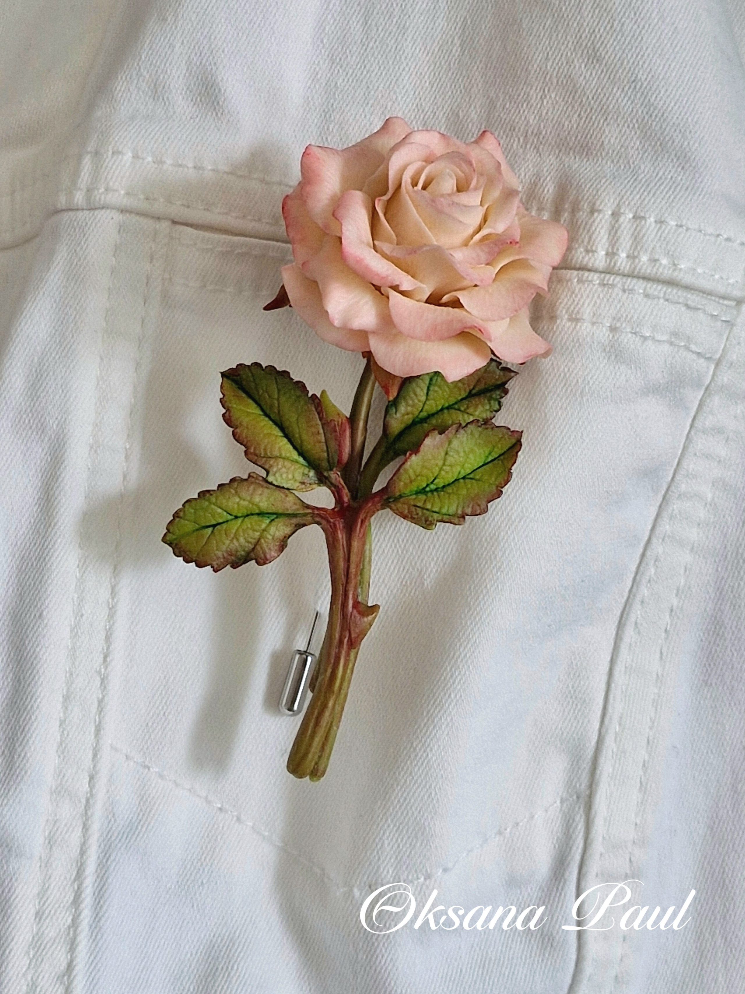 Броши с цветами / Blumen-Broschen ➜. Oksana Paul-Gardinen-Design Oksana Paul ✧ Art of Gardinen & Textile Design ✧ Polymer Clay Art & Handmade Creatures