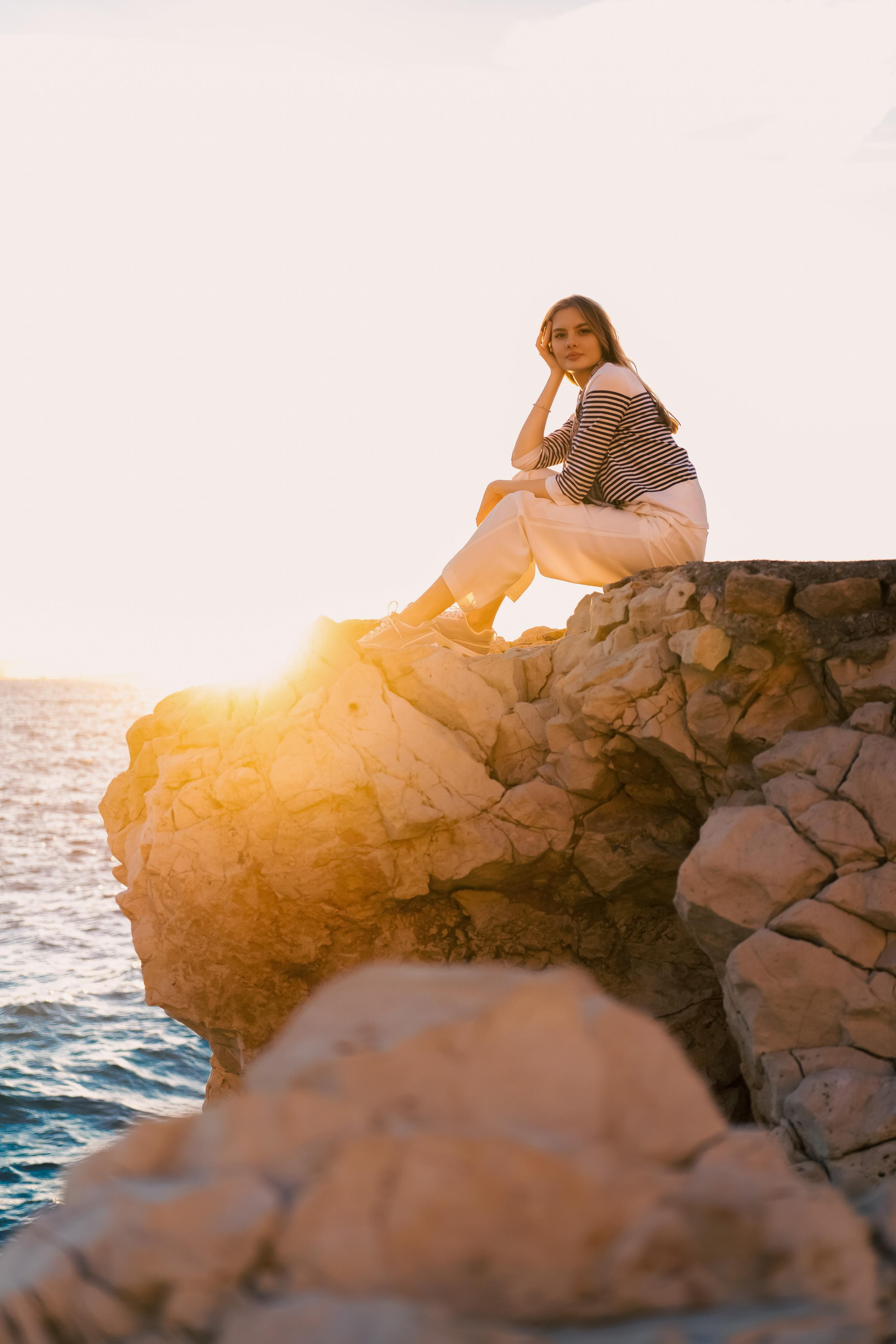 « promenade au coucher du soleil dans le vieux port ». Photos by Vechkaeva