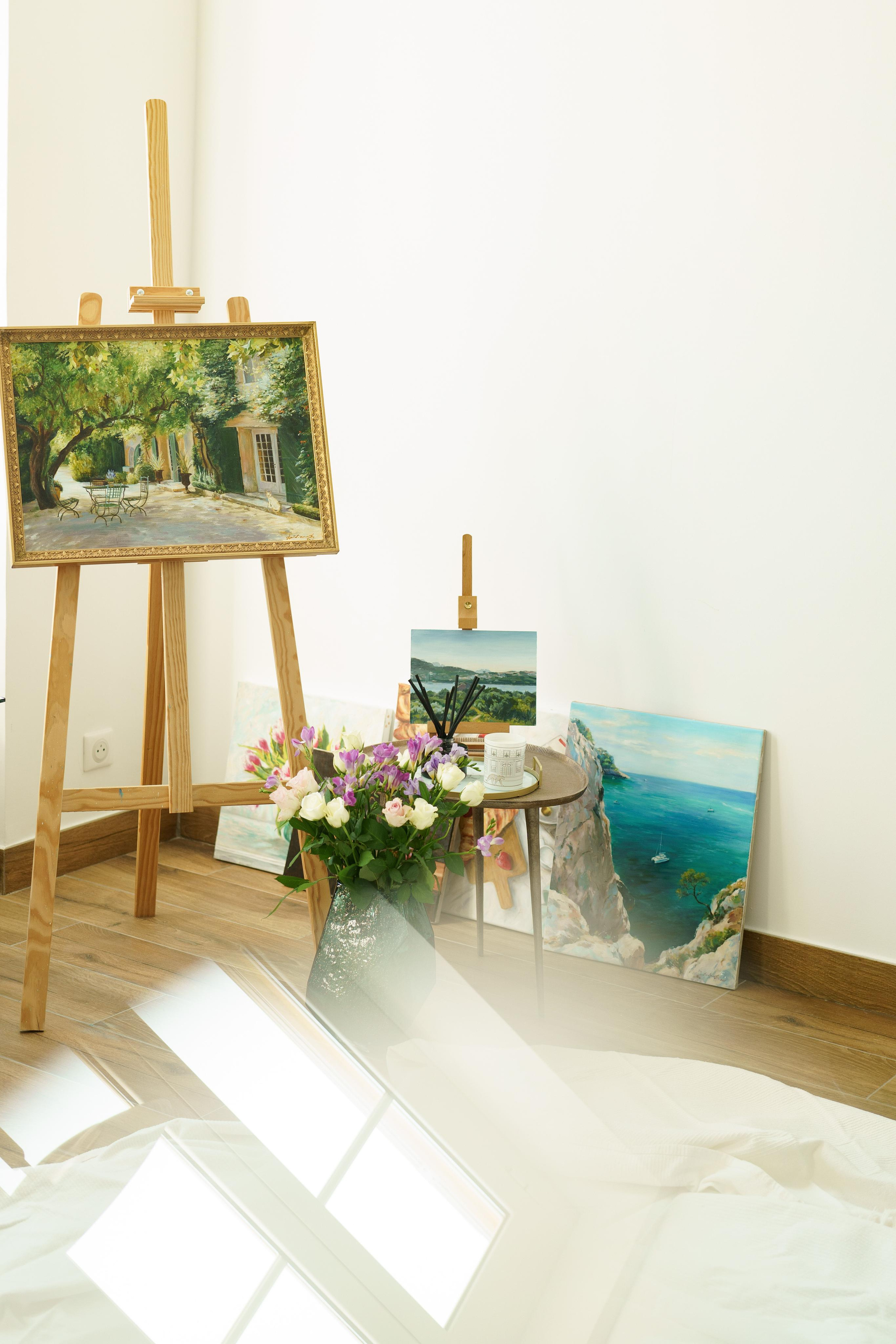 « художница и ее палитра: фотосессия творчества ». Главная