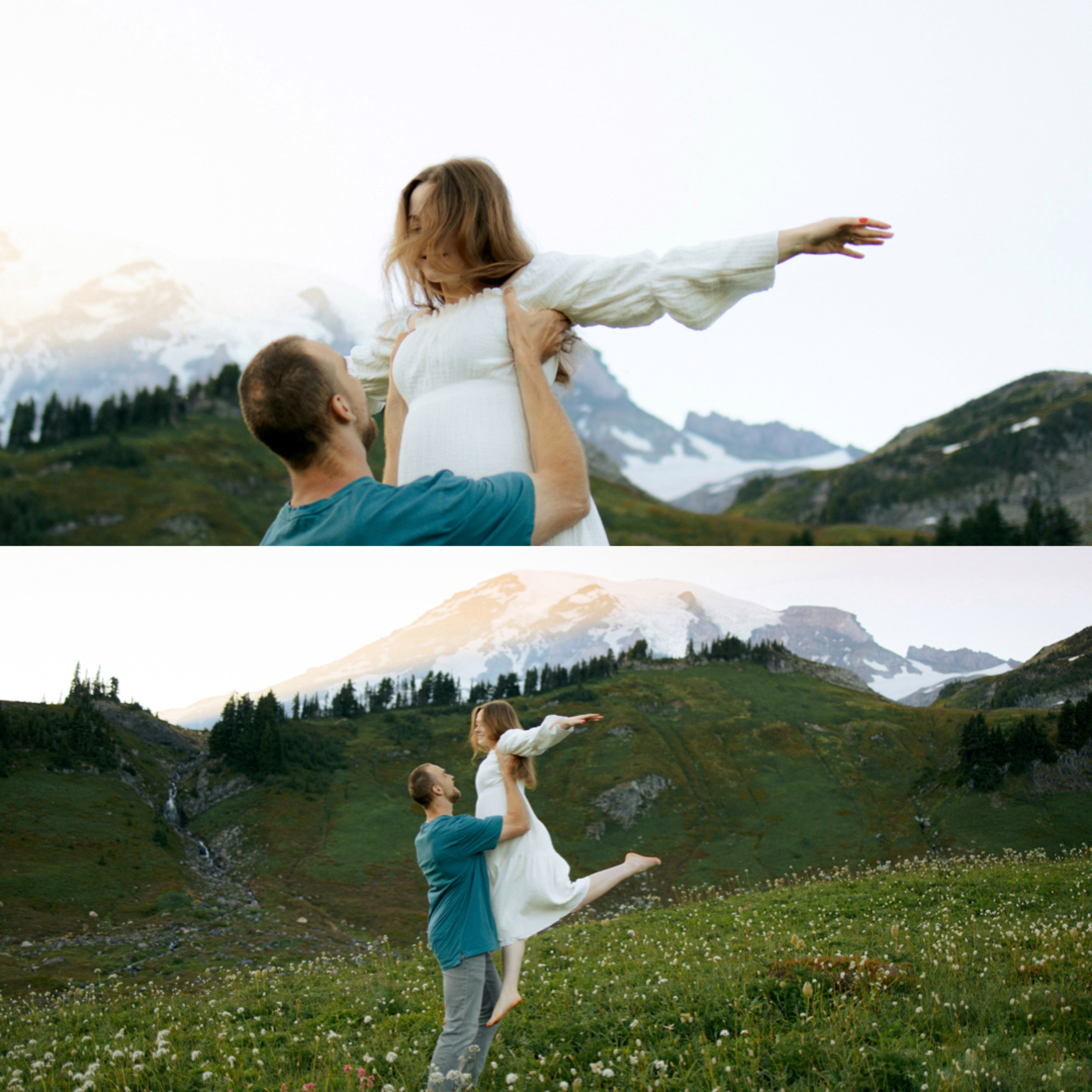 Embrace of Wildflowers. Family photographer Oregon — Washington