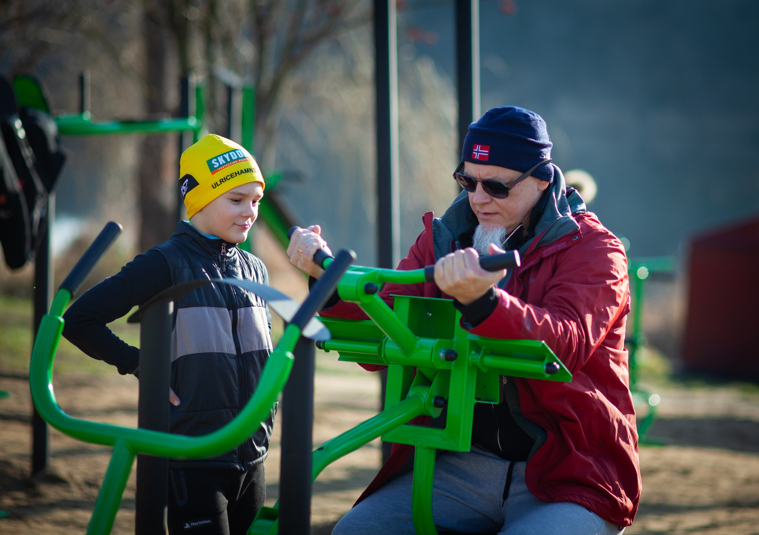 Мішка на тренируванні