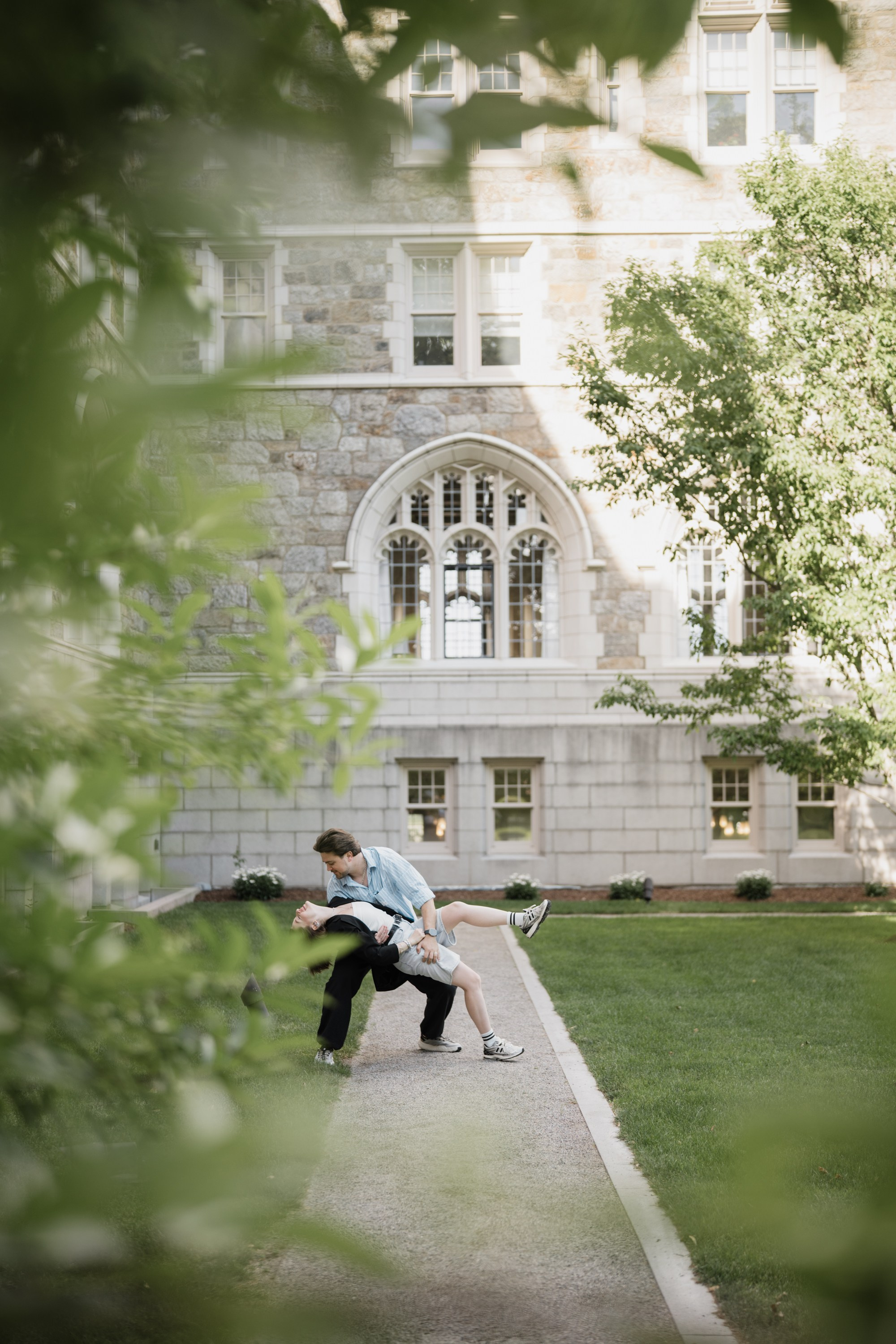 Photoshoot in College Boston. Portrait and wedding photographer in New York