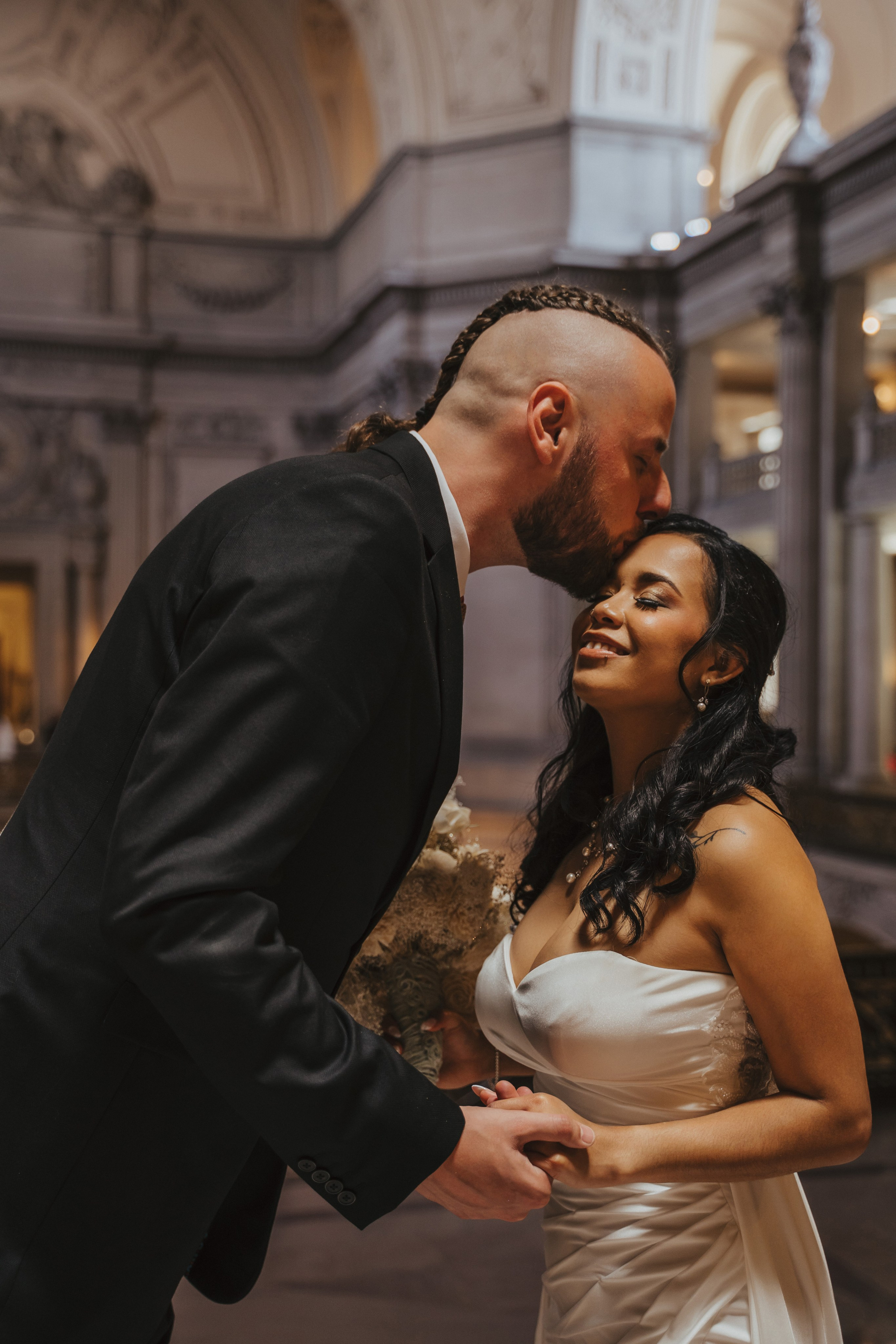 City Hall. Wedding family photographer and videographer California San Francisco Bay Area