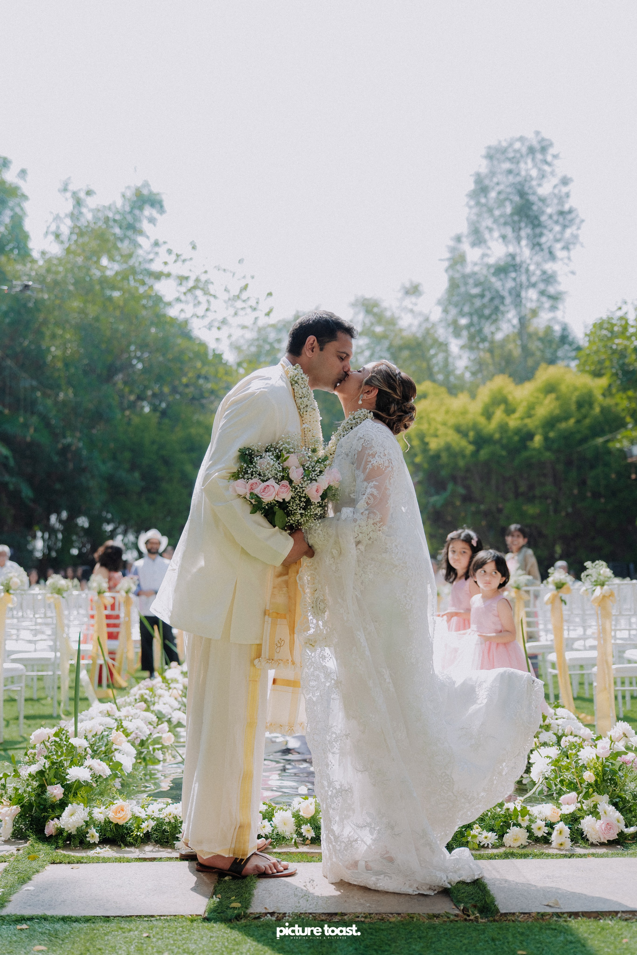 Blessing of Rajiv & Aashna. Fine art Wedding Photographers in India & Canada