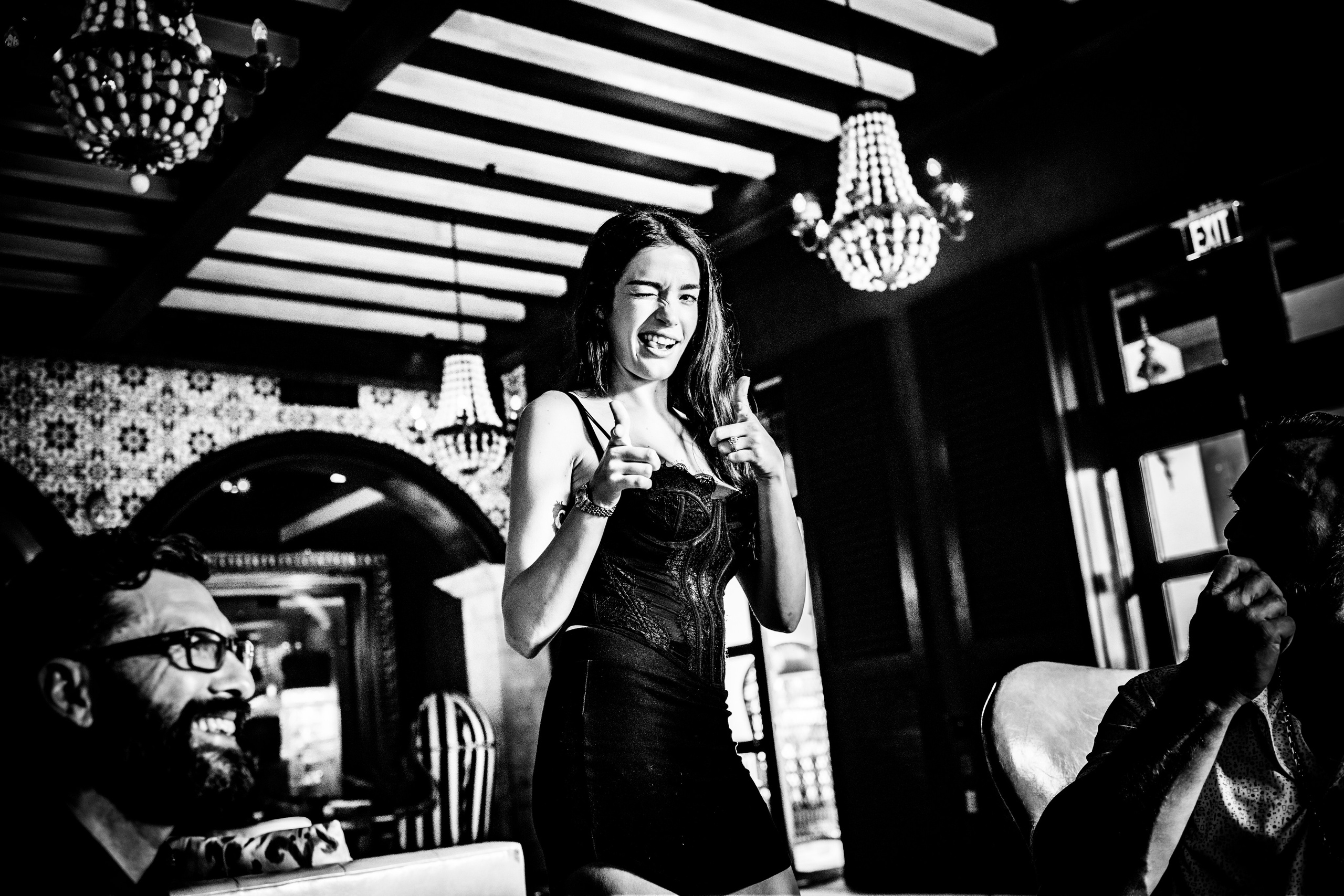 Burn Black and White Series. Out and About 239