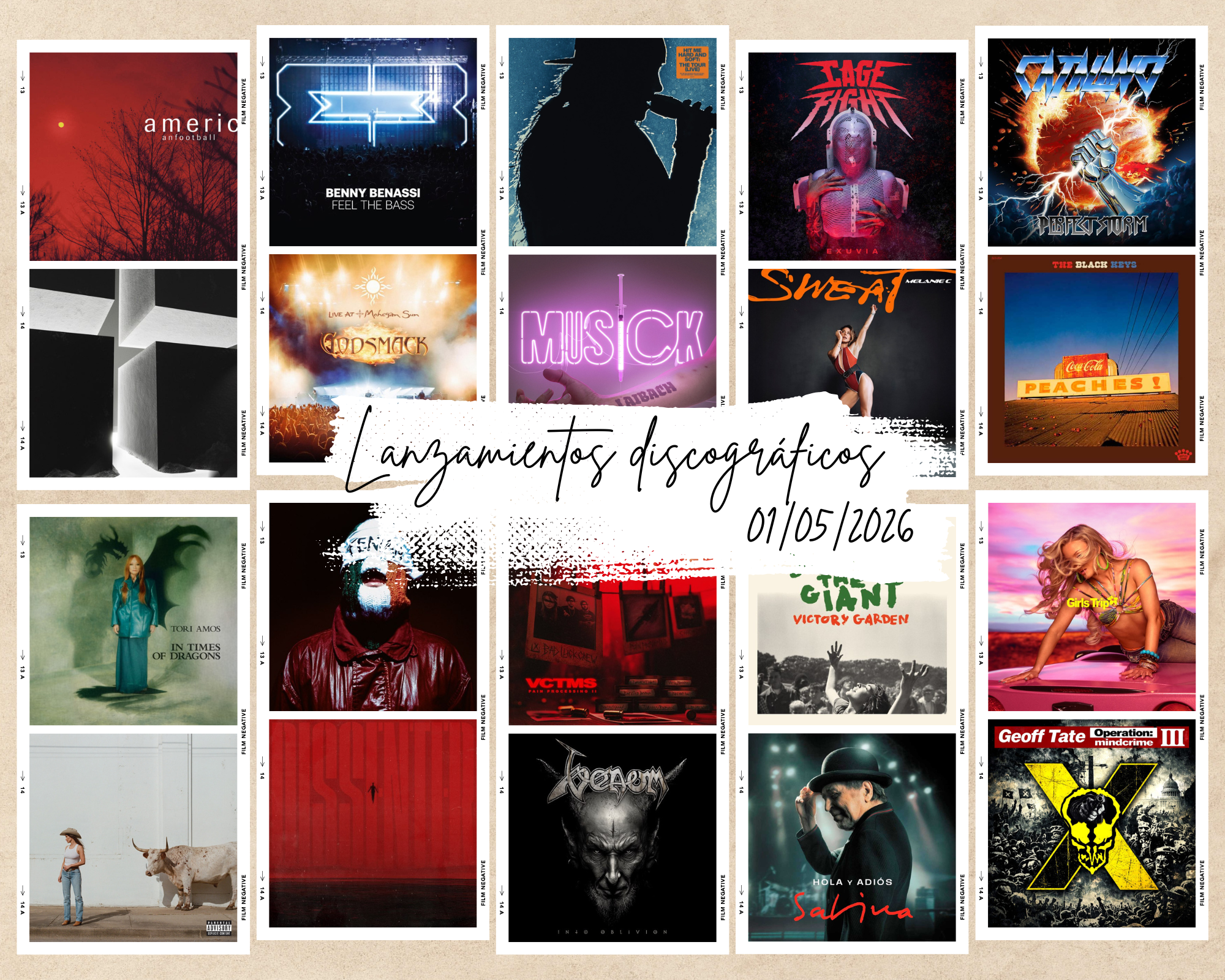 Próximos lanzamientos discográficos más interesantes: 1 de mayo de 2026 | FOTKAI