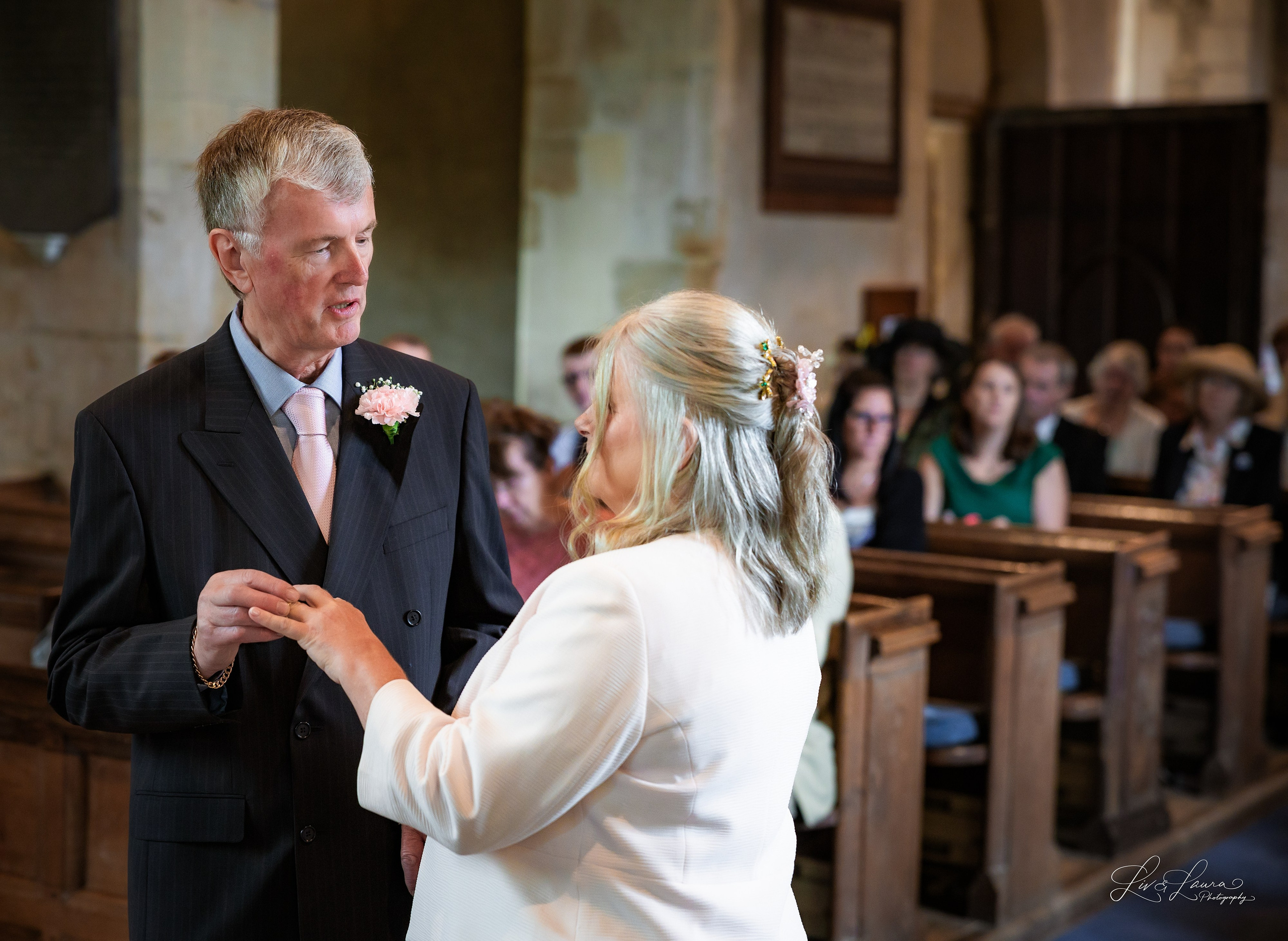 Church Wedding. Wedding and boudoir photography by Liv and Laura