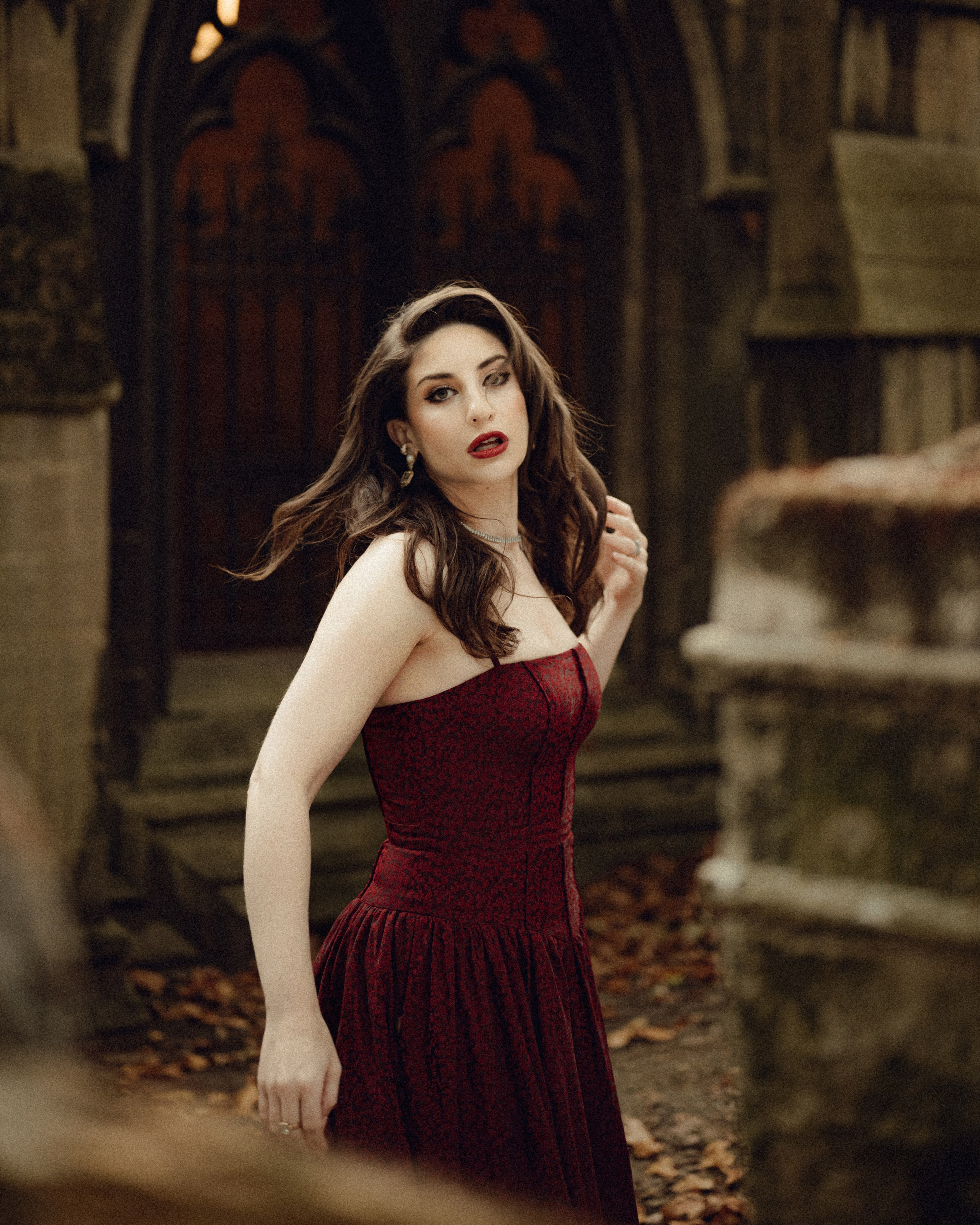 Autumn Vintage Photoshoot in London Kensington. Moth & Moss Photography