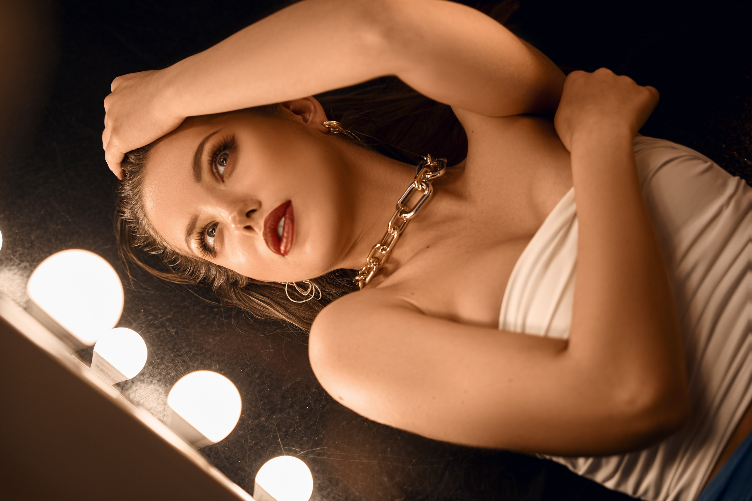 Studio-Shooting. Portraitfotografin Natalia Calcagnile