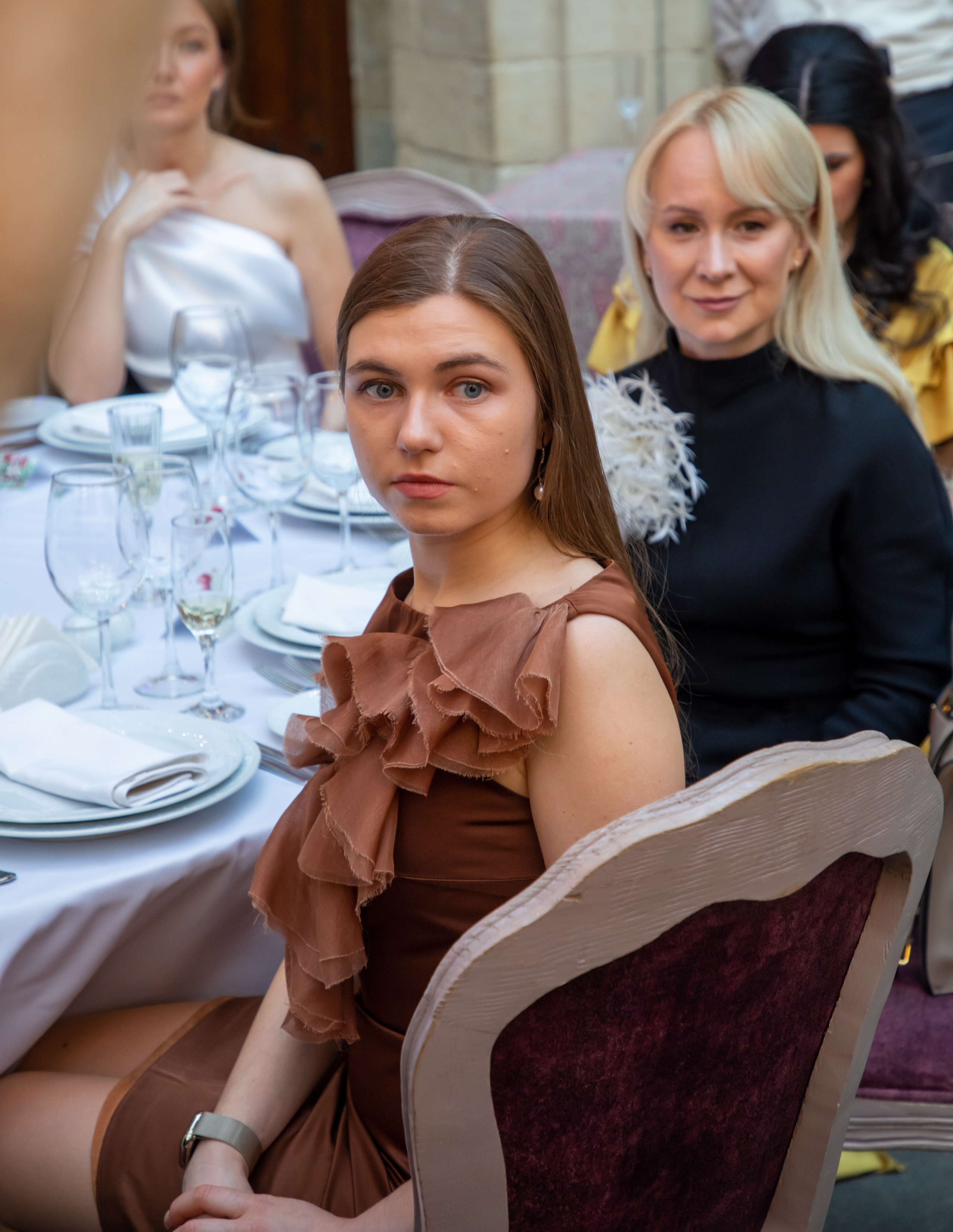Gala-Dinner with the French Countess, the main etiquette expert Marie de Tilly. Baku Photographer