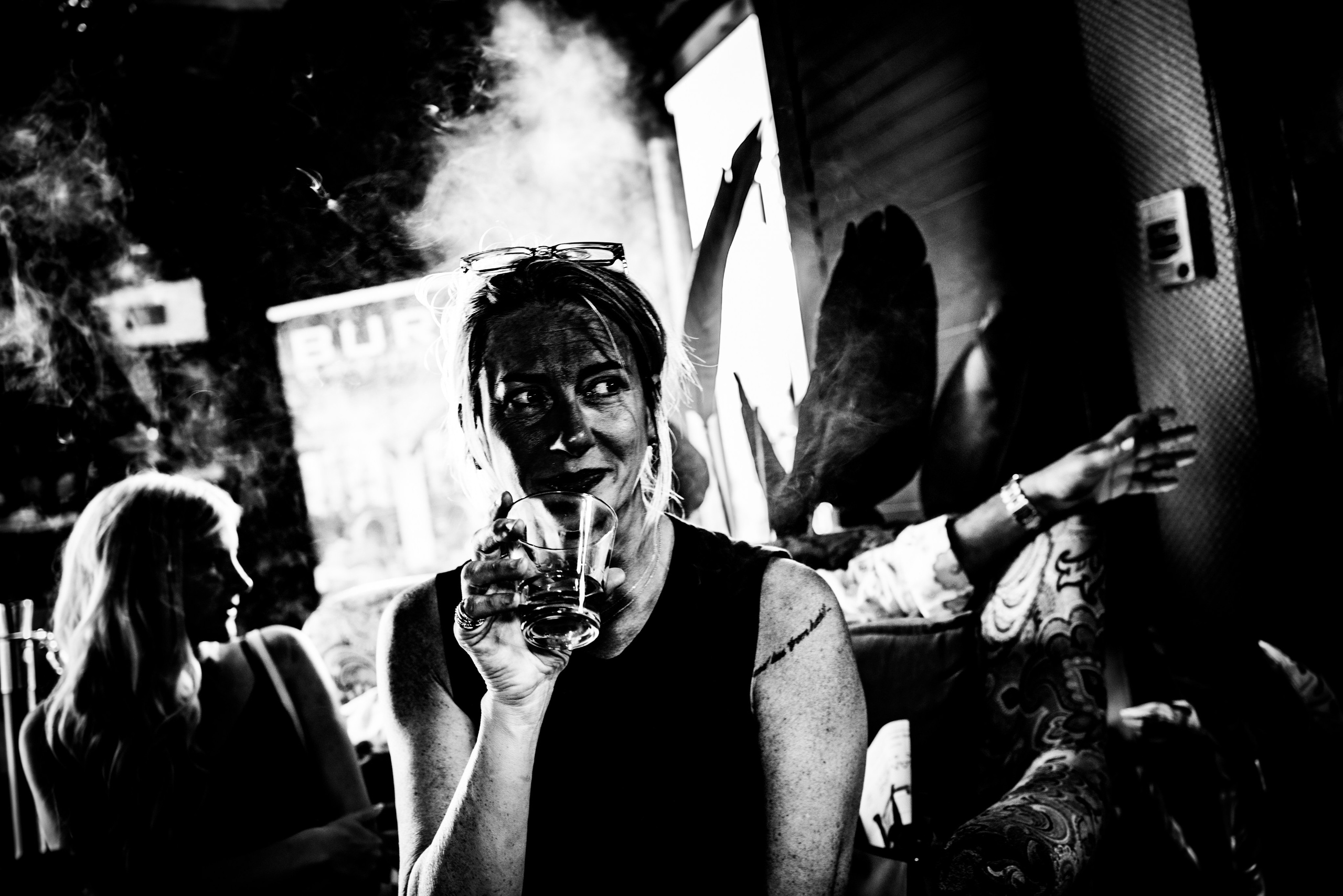 Burn Black and White Series. Out and About 239