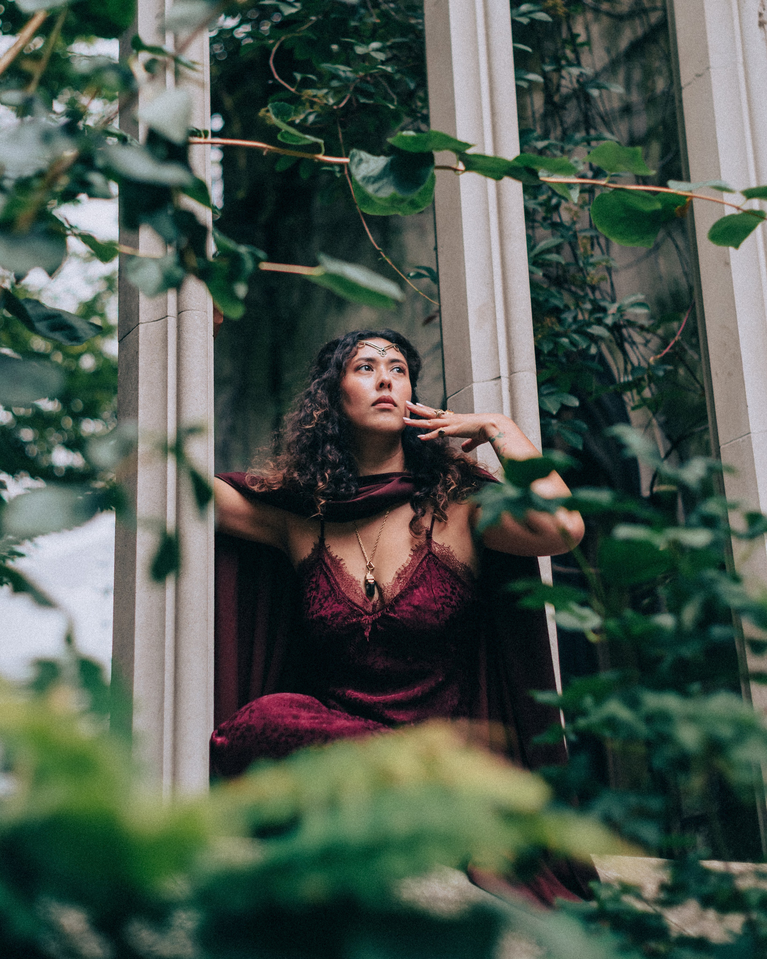Fairy in Medieval Ruins Photoshoot. Moth & Moss Photography