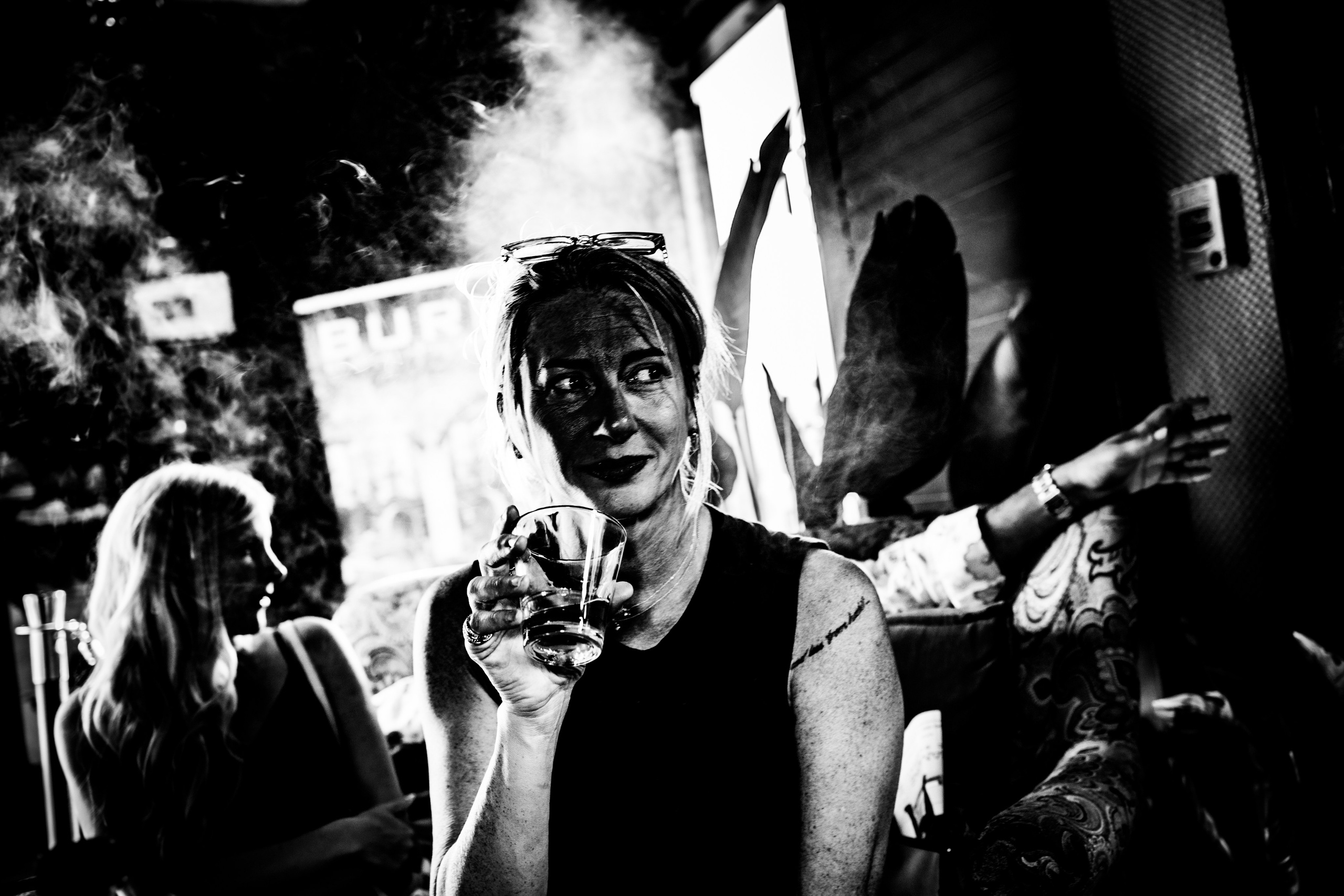 Burn Black and White Series. Out and About 239