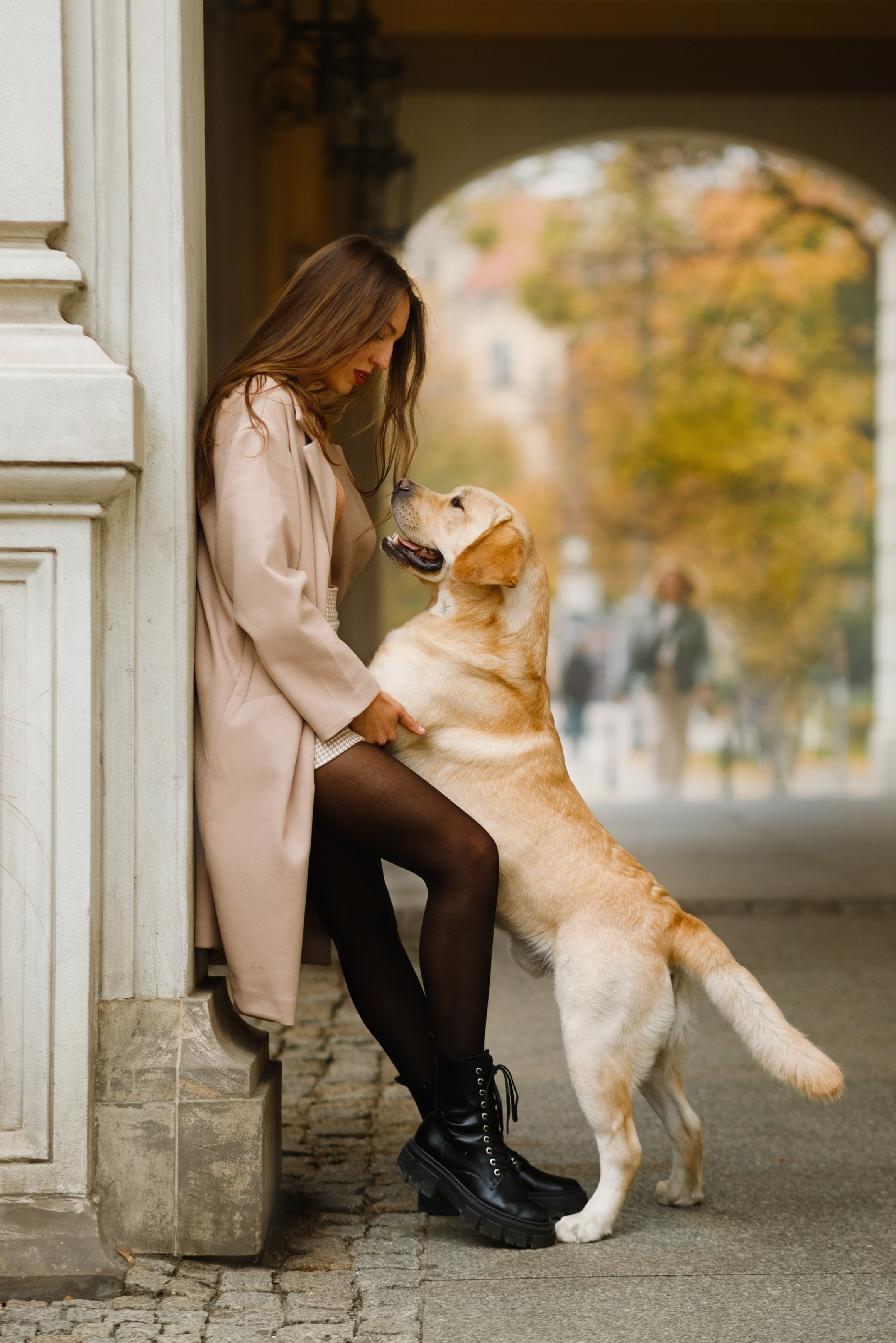 Katya & labrador. Kaja | fotograf psów we Wrocławiu