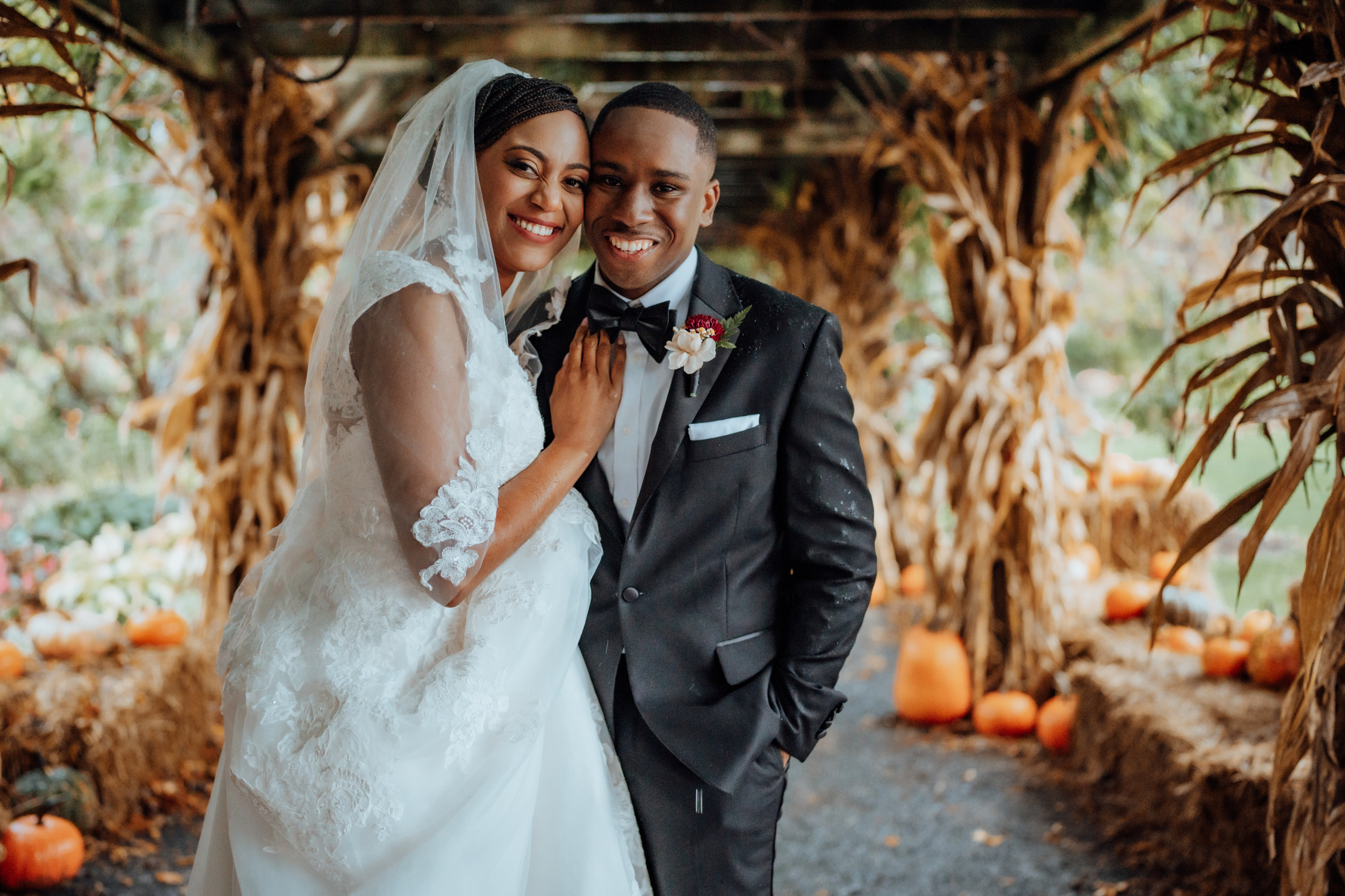 Autumn wedding. Portrait and wedding photographer in New York