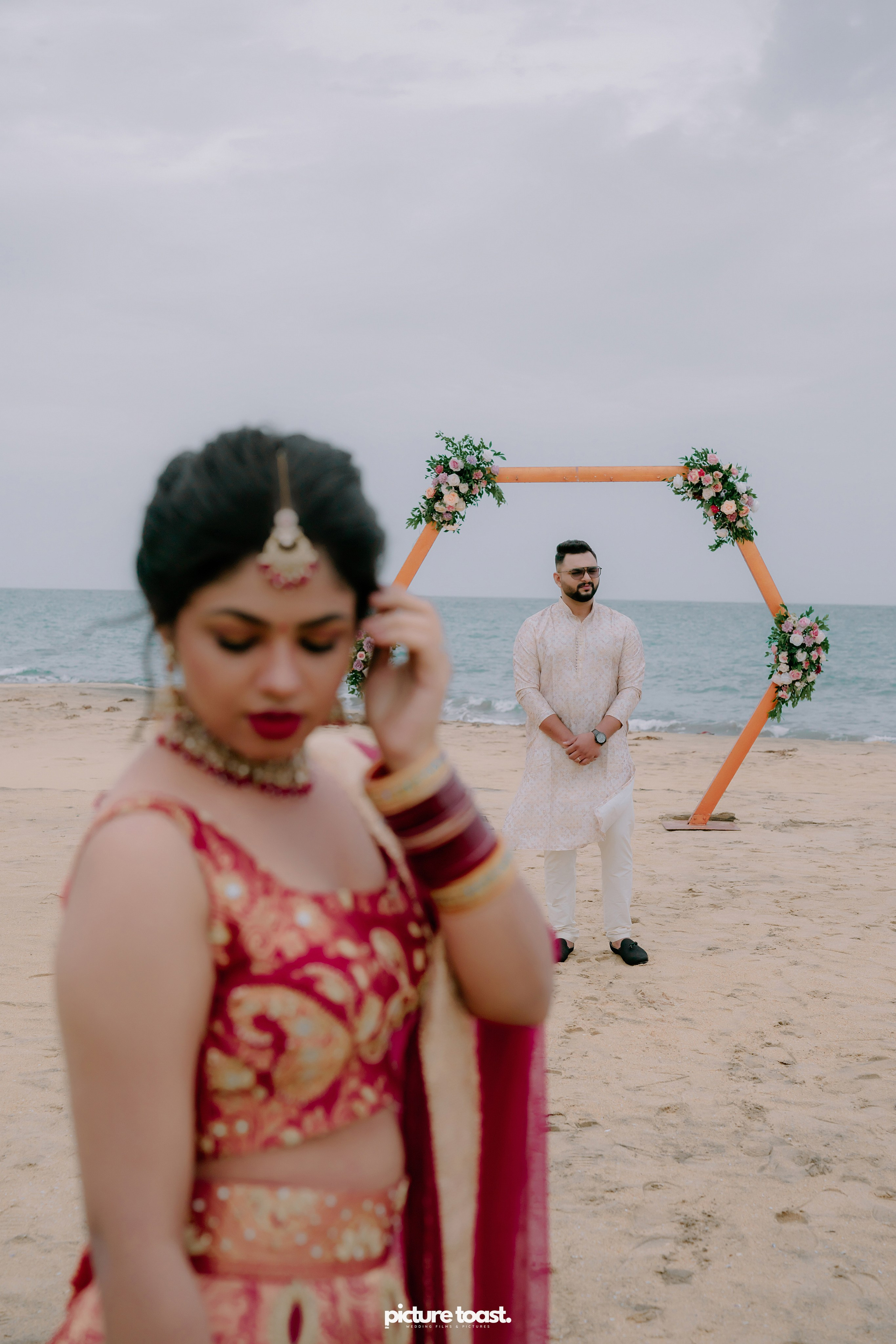 Beach Wedding! Ft. Malavika & Vishnu. Fine art Wedding Photographers in India & Canada