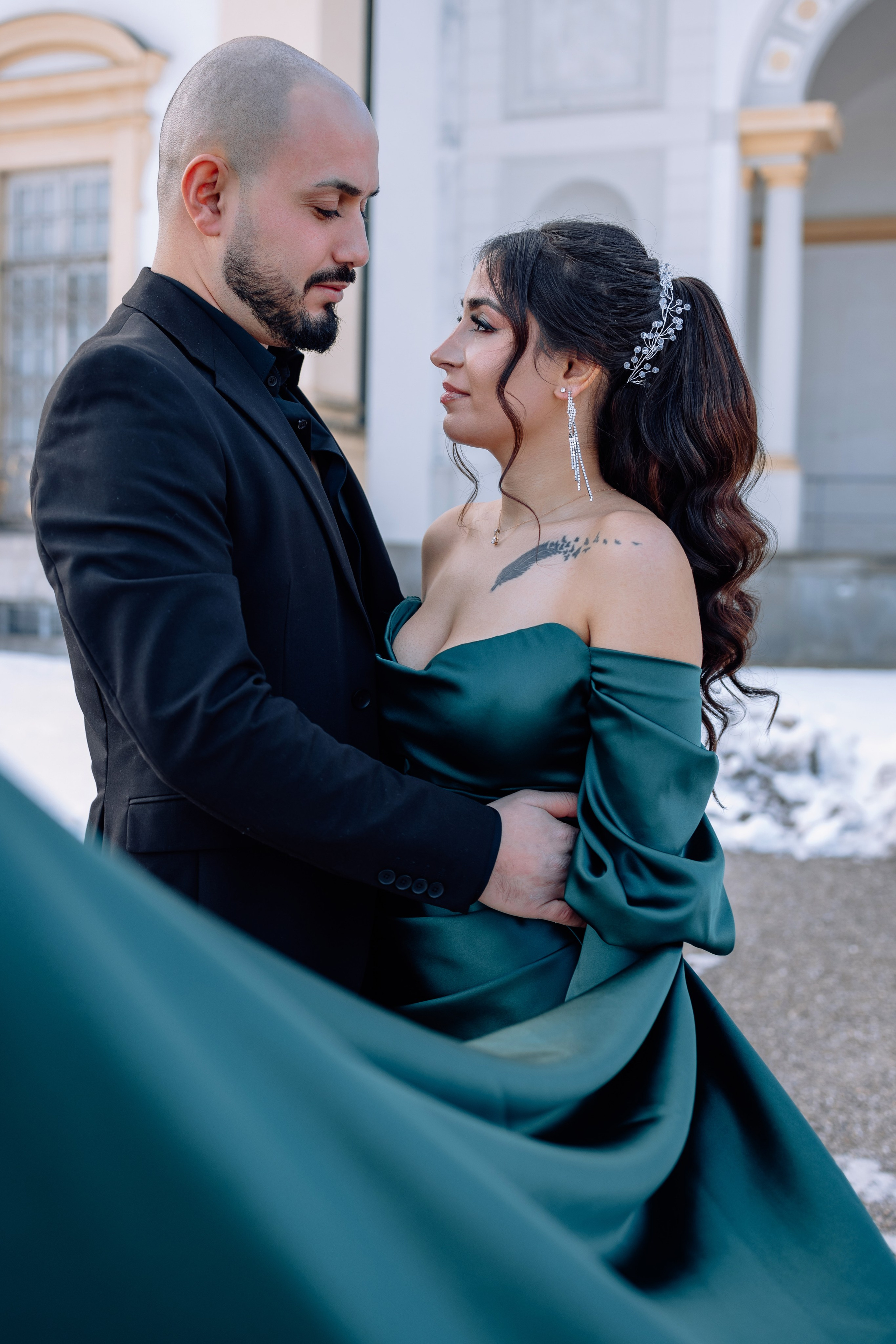 Verlobung im Schloss Schleißheim. Hochzeitsfotograf München Taufe Familienfotograf Tanja Mauke