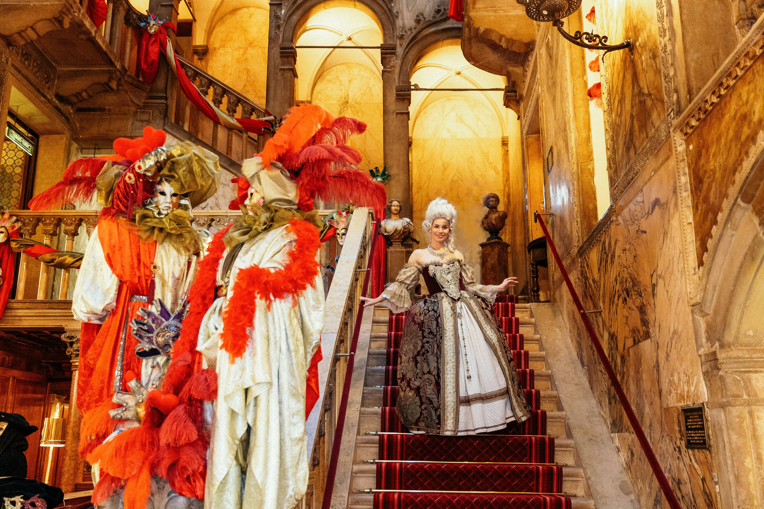 Aleksandr & Ekaterina in venetian carnival