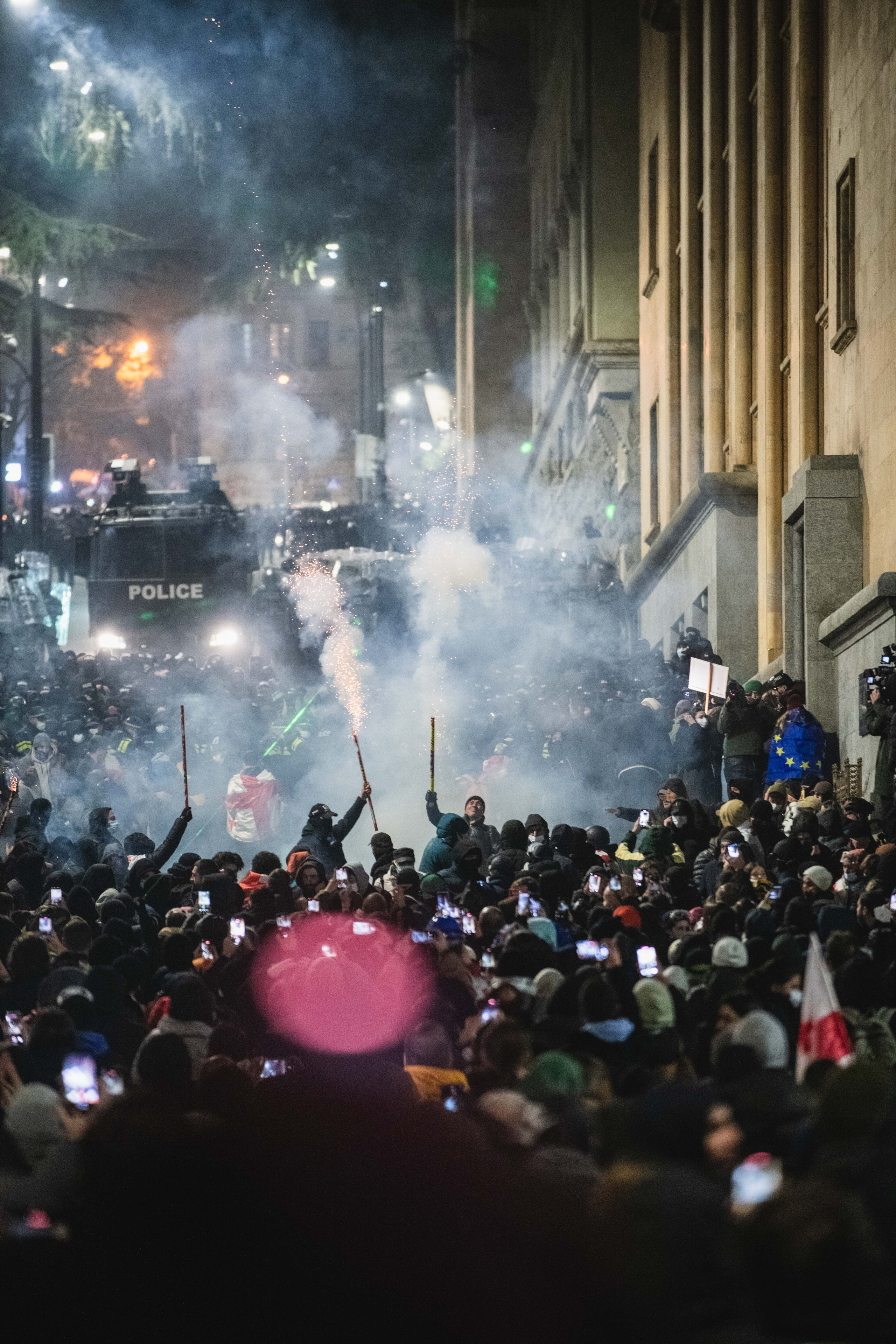 Photojournalism. Photographer in Tbilisi