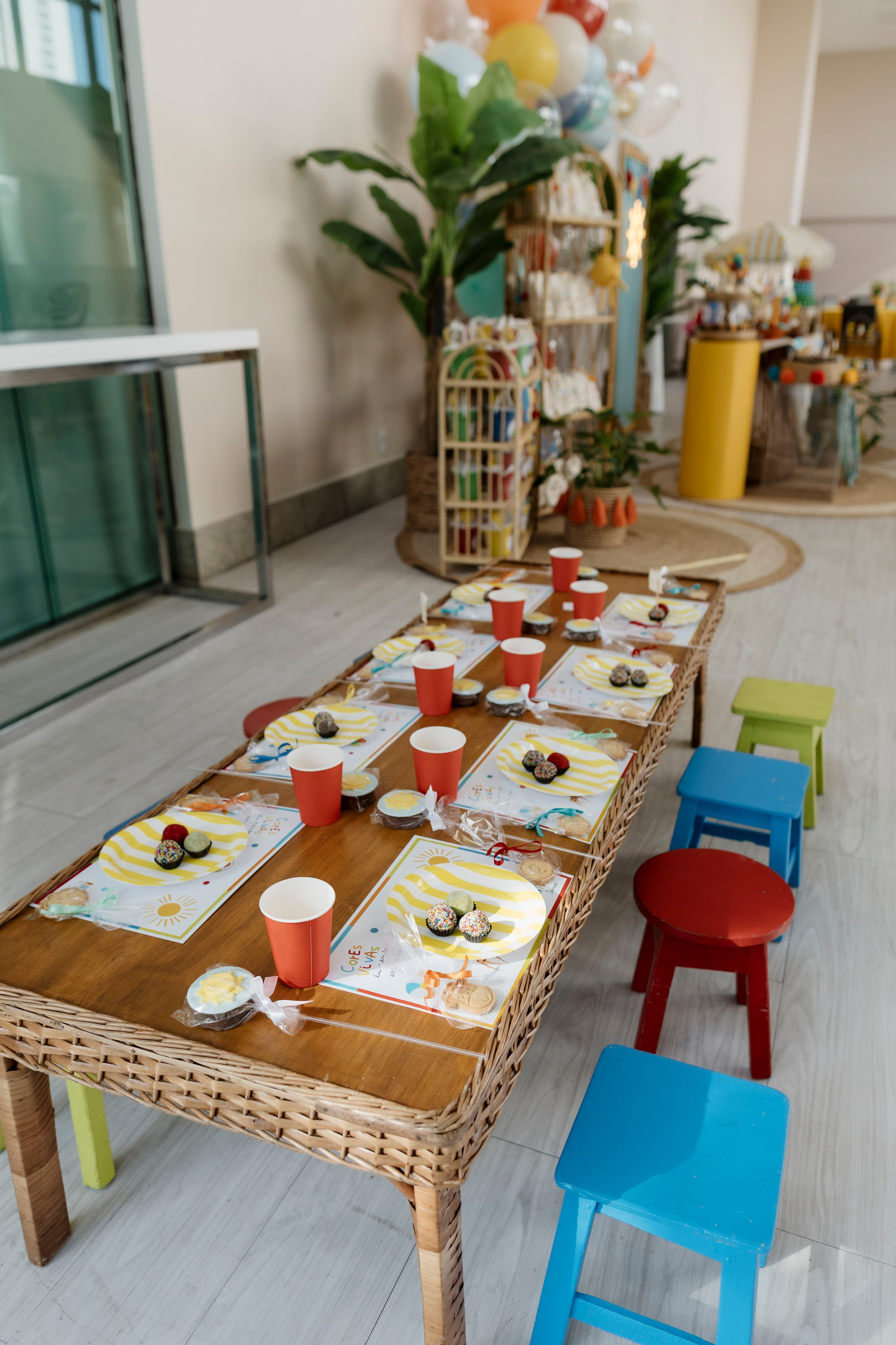 Decoração leve e criativa para festa infantil