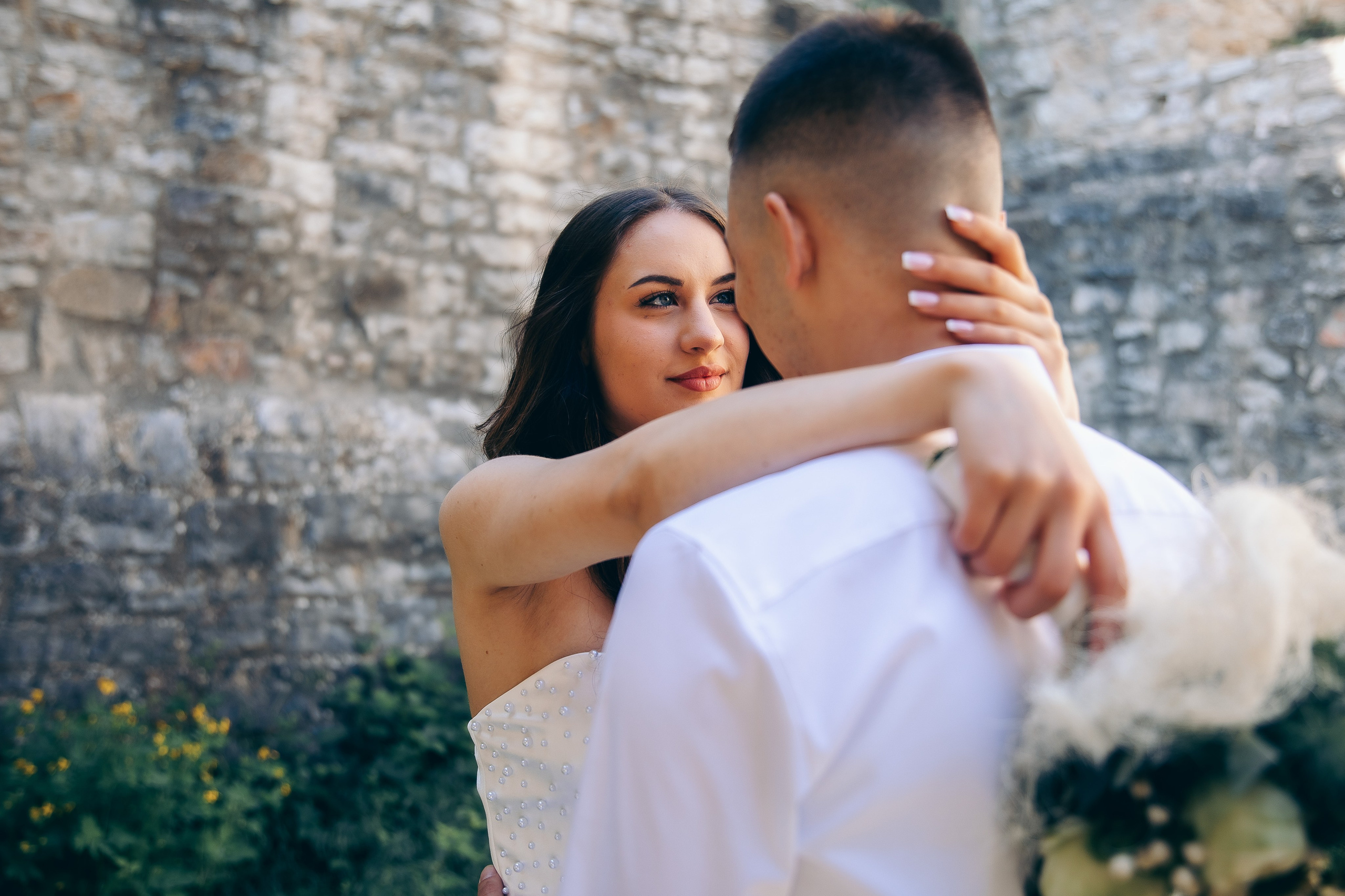 Brautpaarshooting auf Burg Hornberg. Fotograf für Hochzeits- und Familienfotos in Buchen (Odenwald) Mosbach