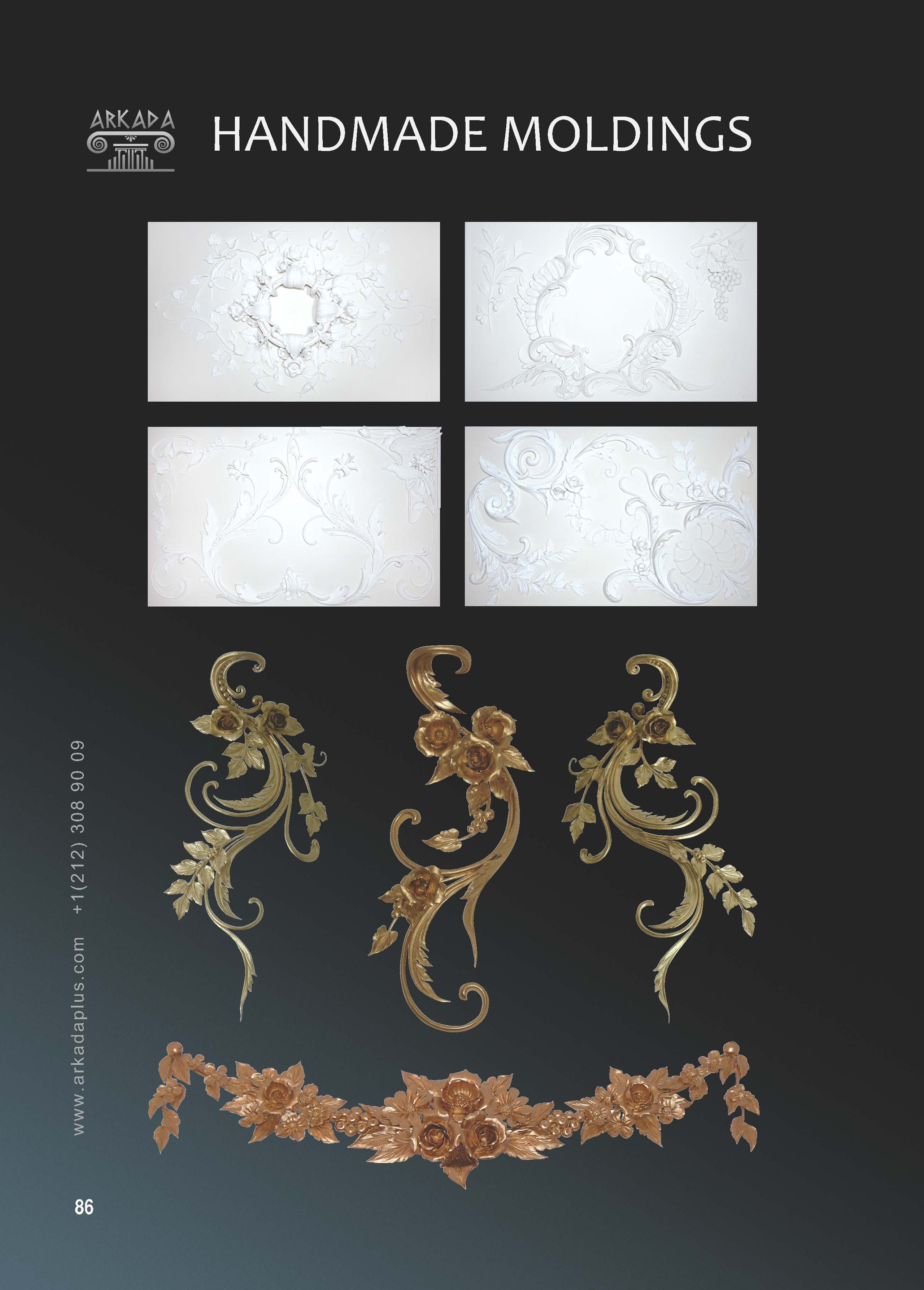 Catalog pages. Plaster molding