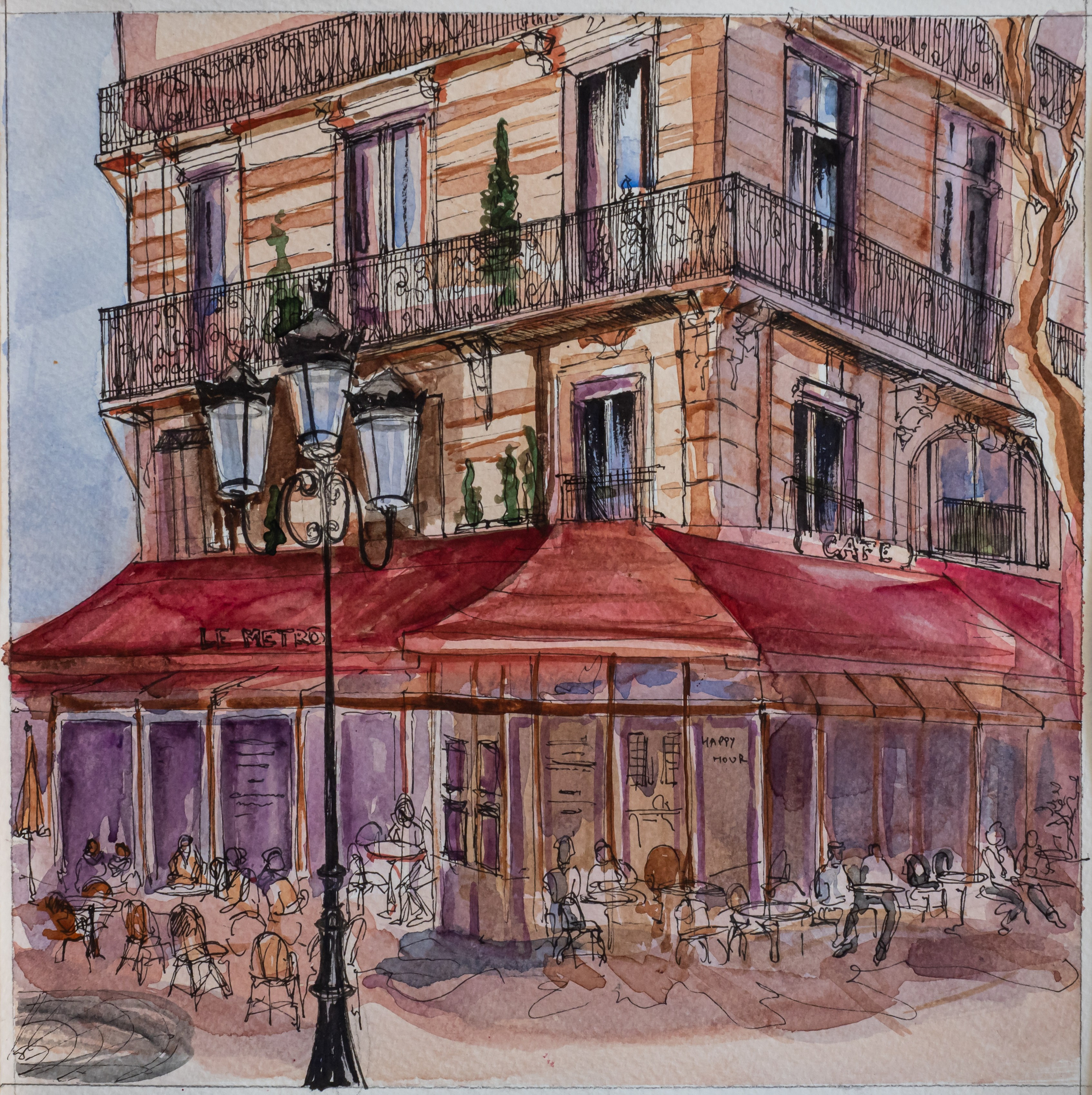 Urban views. Angelina Sorokopud. Artist in Strasbourg