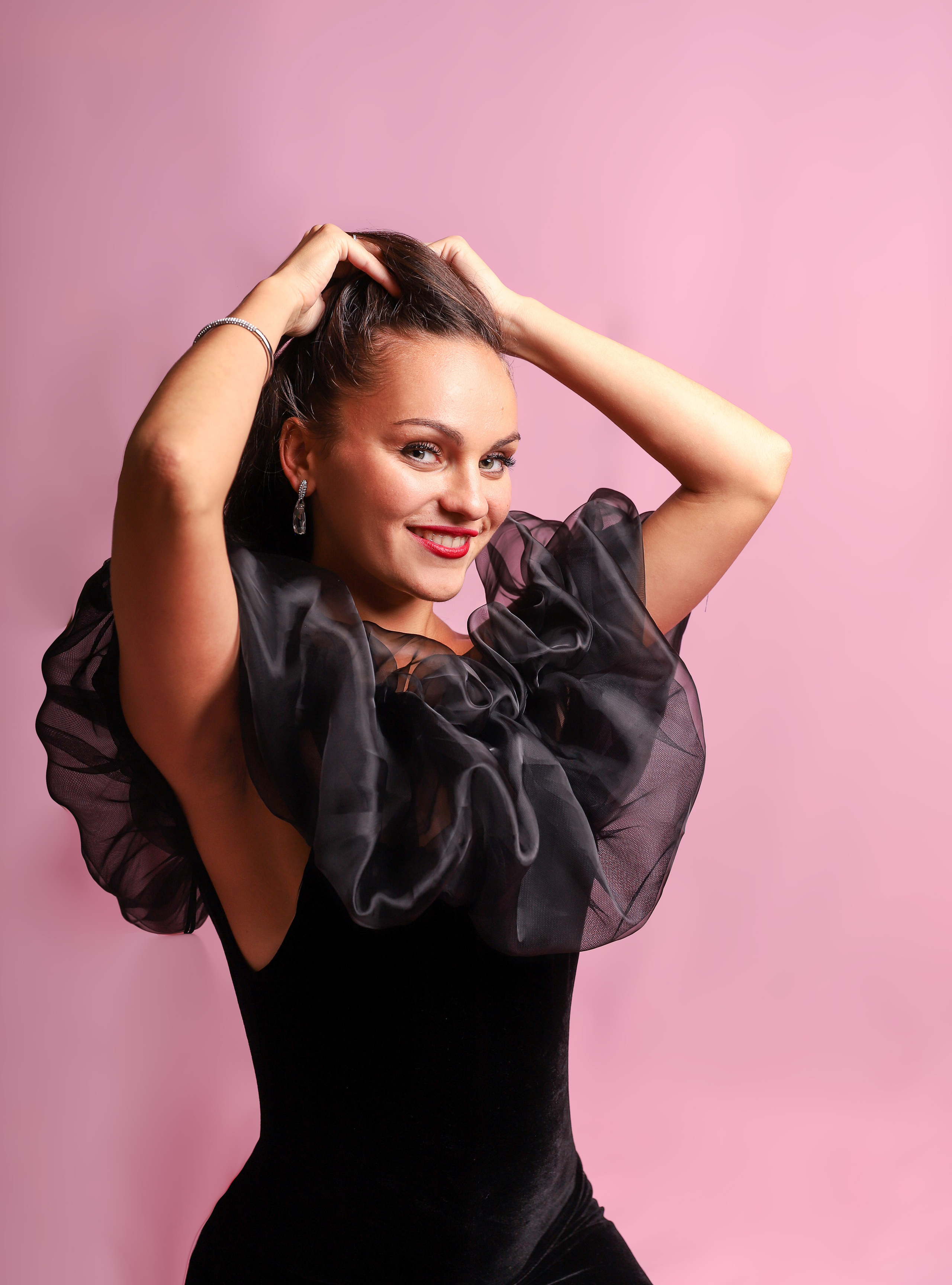 Pink backdrop. Family & children’s photographer in Herts & West London Iryna Blair