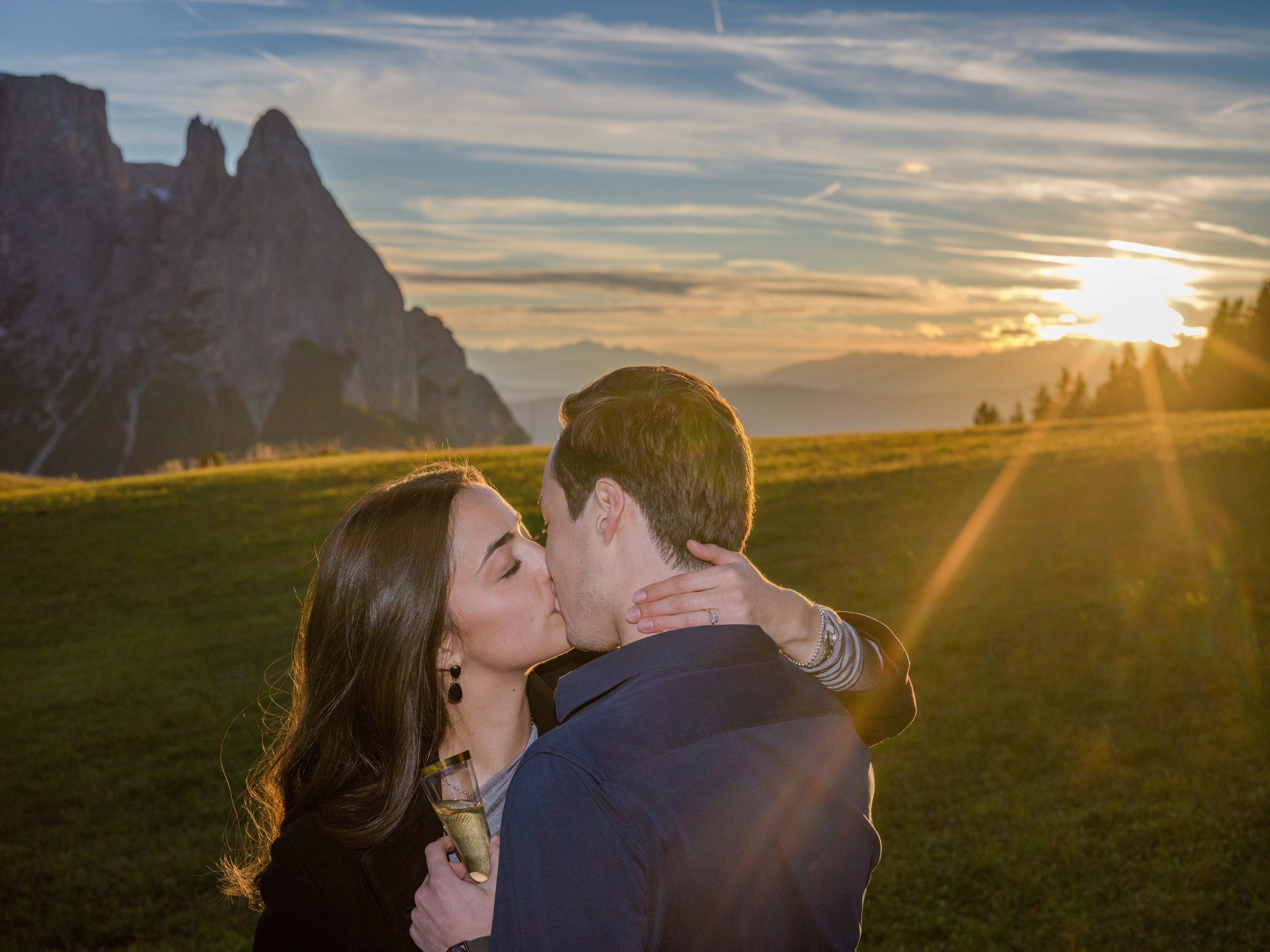 Proposal, Alpe di Siusi, the Dolomites (Compatsch)