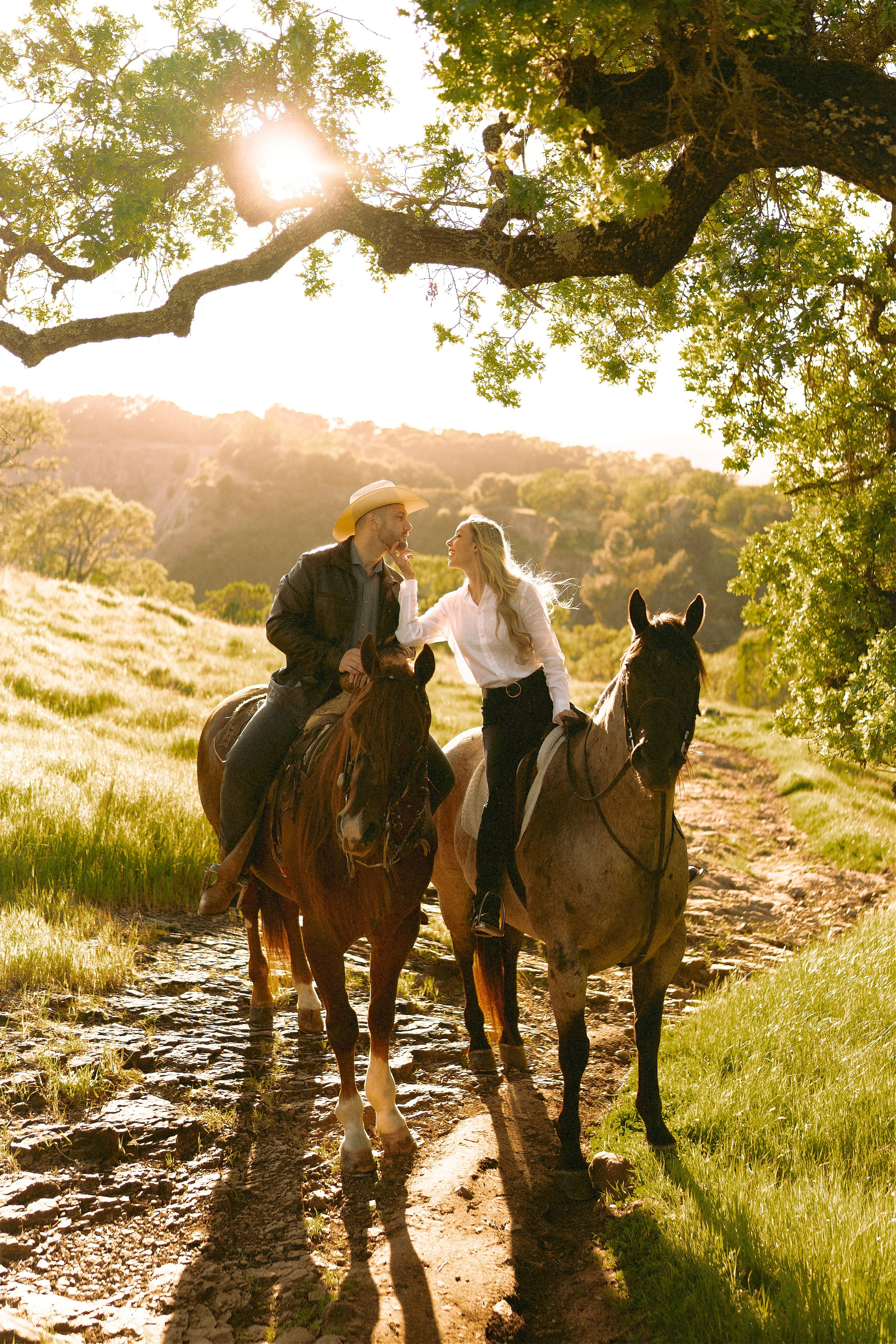 Engagement with Horses, Napa, Northern California. Wedding Photography & Videography Team in California, Los Angeles, San Francisco, San Diego and Travel