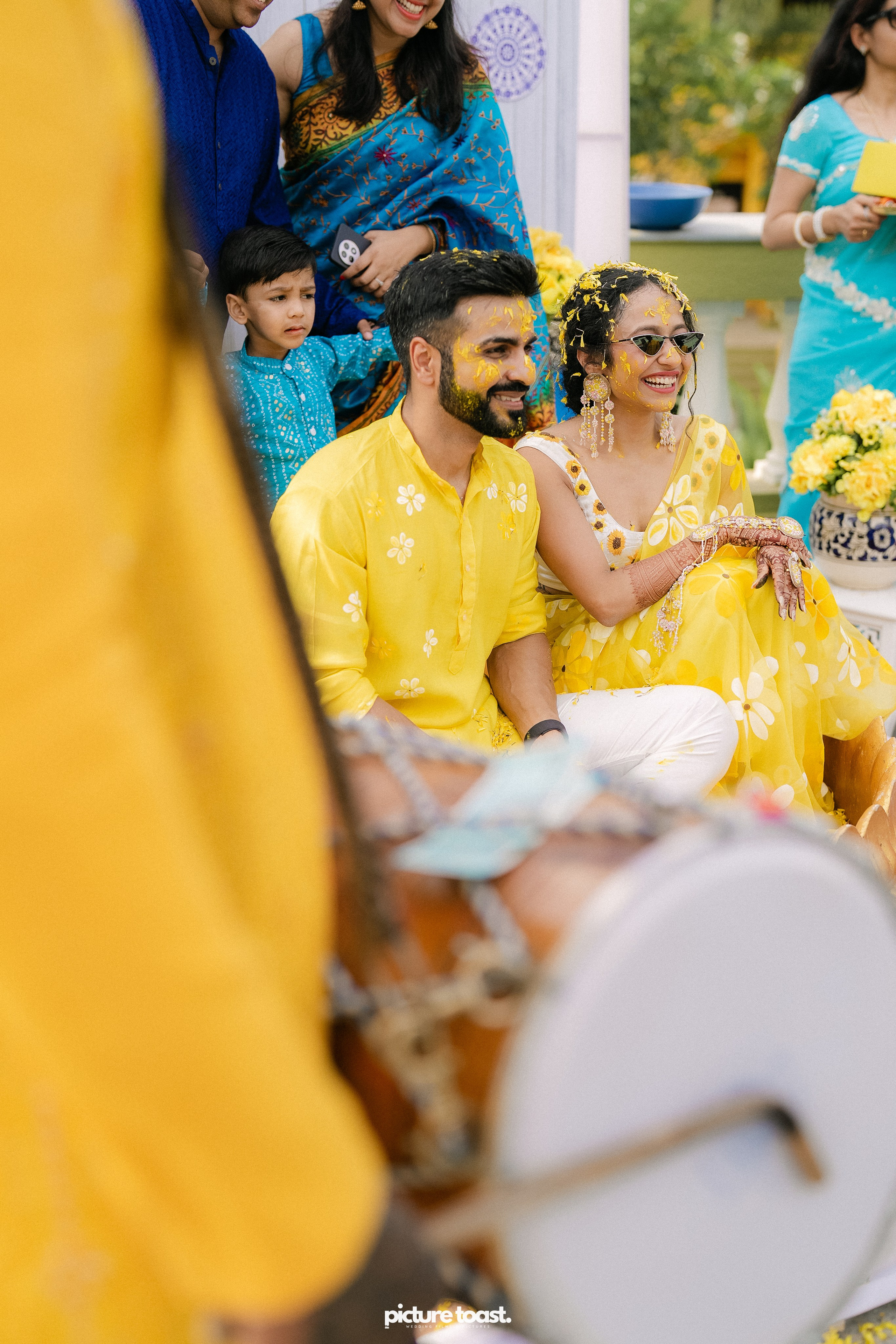 Haldi Hues Ft. Baebie & Goyal. Fine art Wedding Photographers in India & Canada