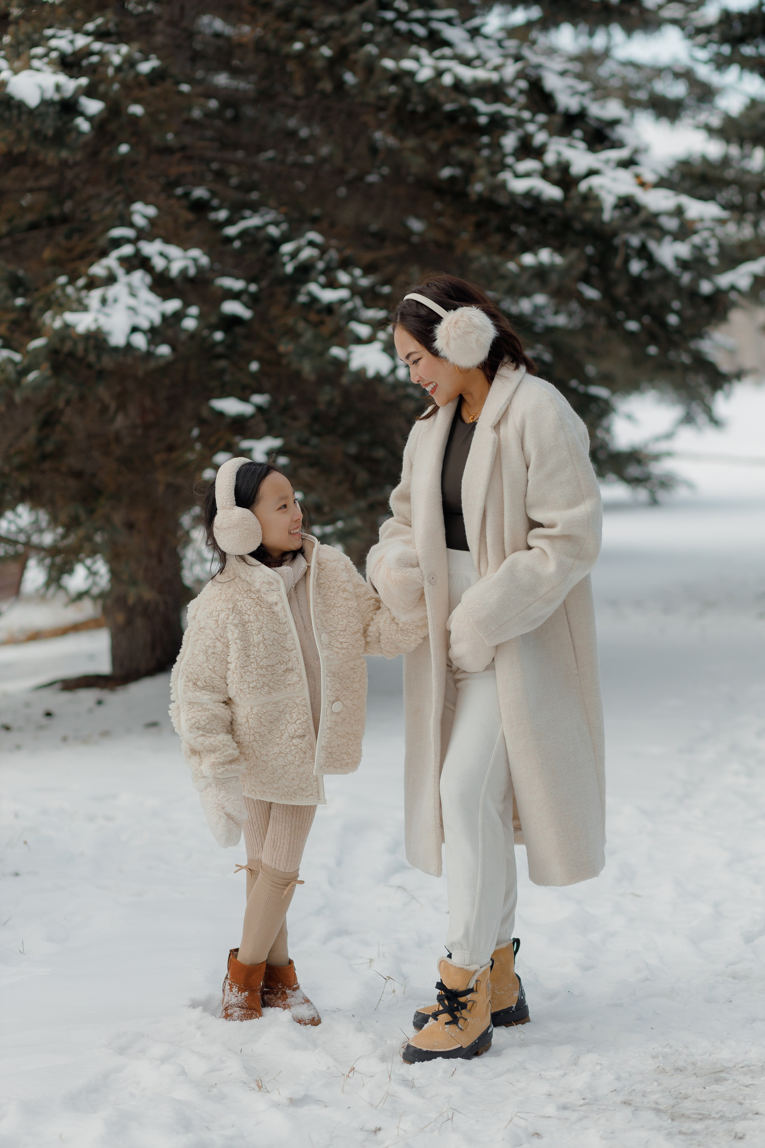 Family winter story. Home