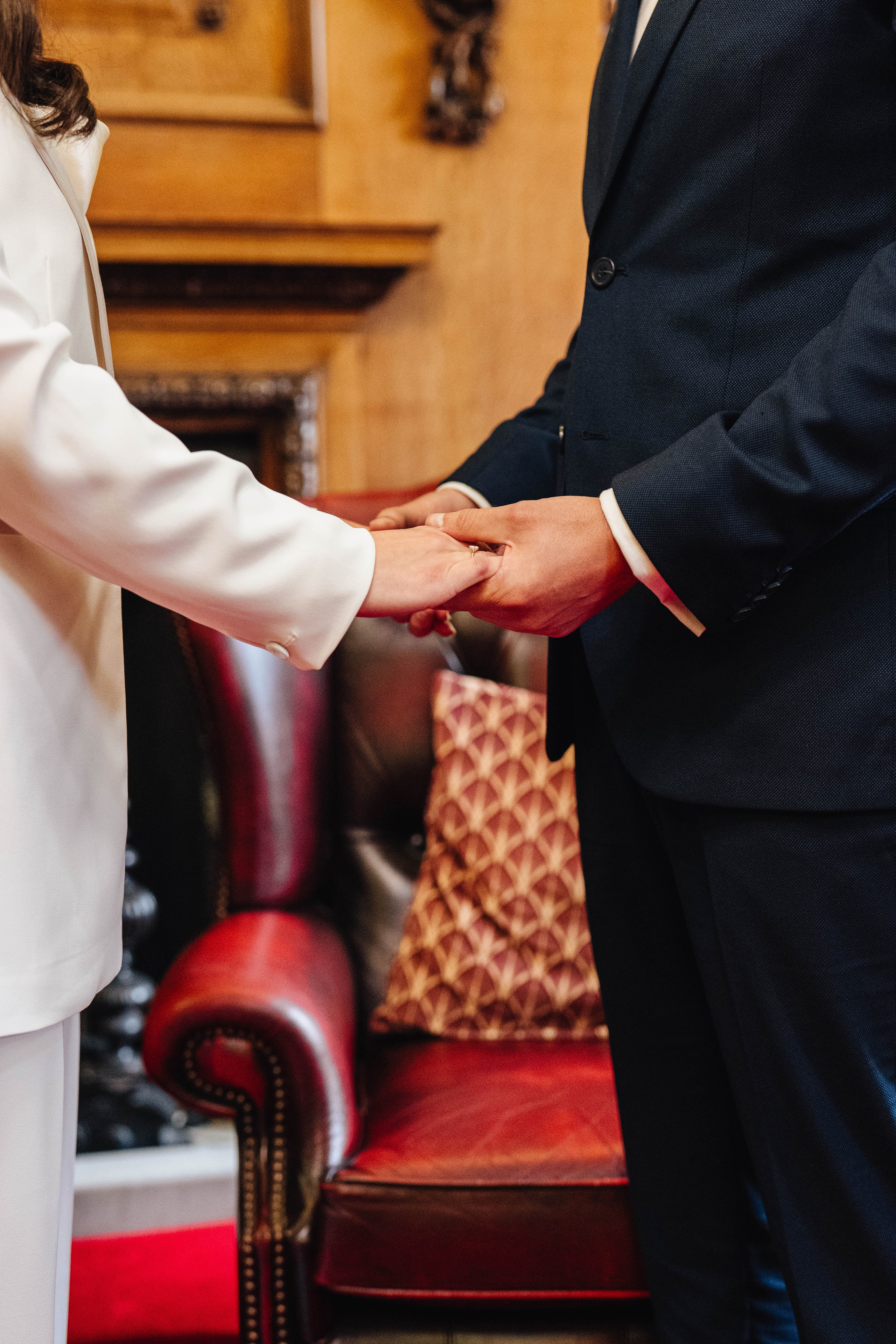 Wedding ceremony in Islington town hall