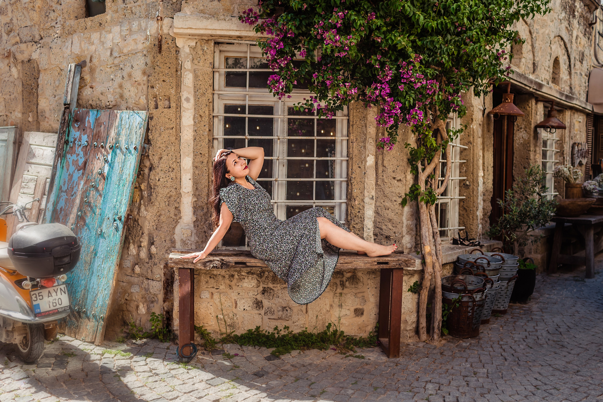 Фотосессия для туристической группы в Алачаты, Чешме