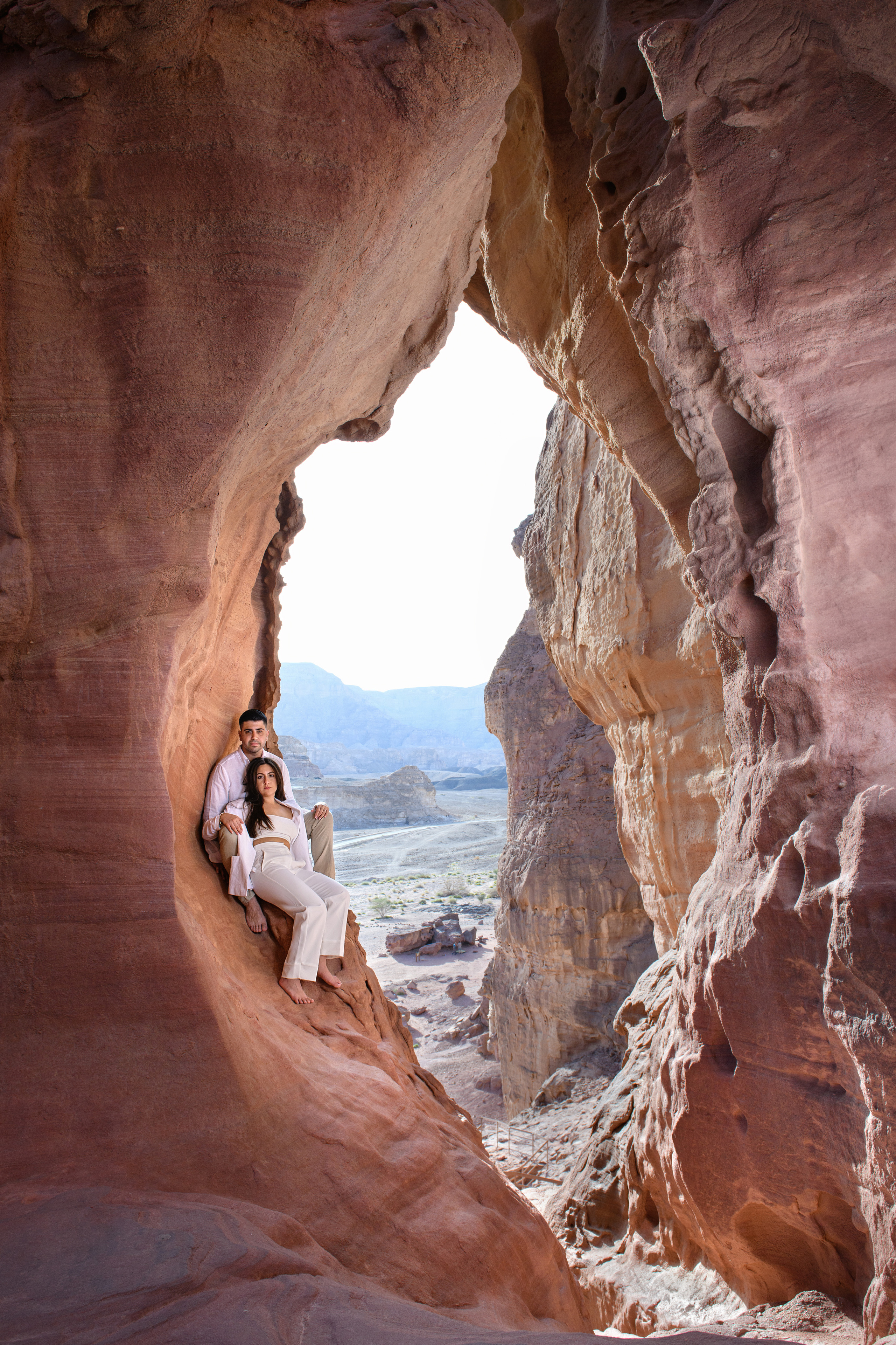 Save the Date for Jess & Gelad in a Timna Canyon. Family children pregnancy love stories photographer in Eilat Israel Olga Amchislavsky