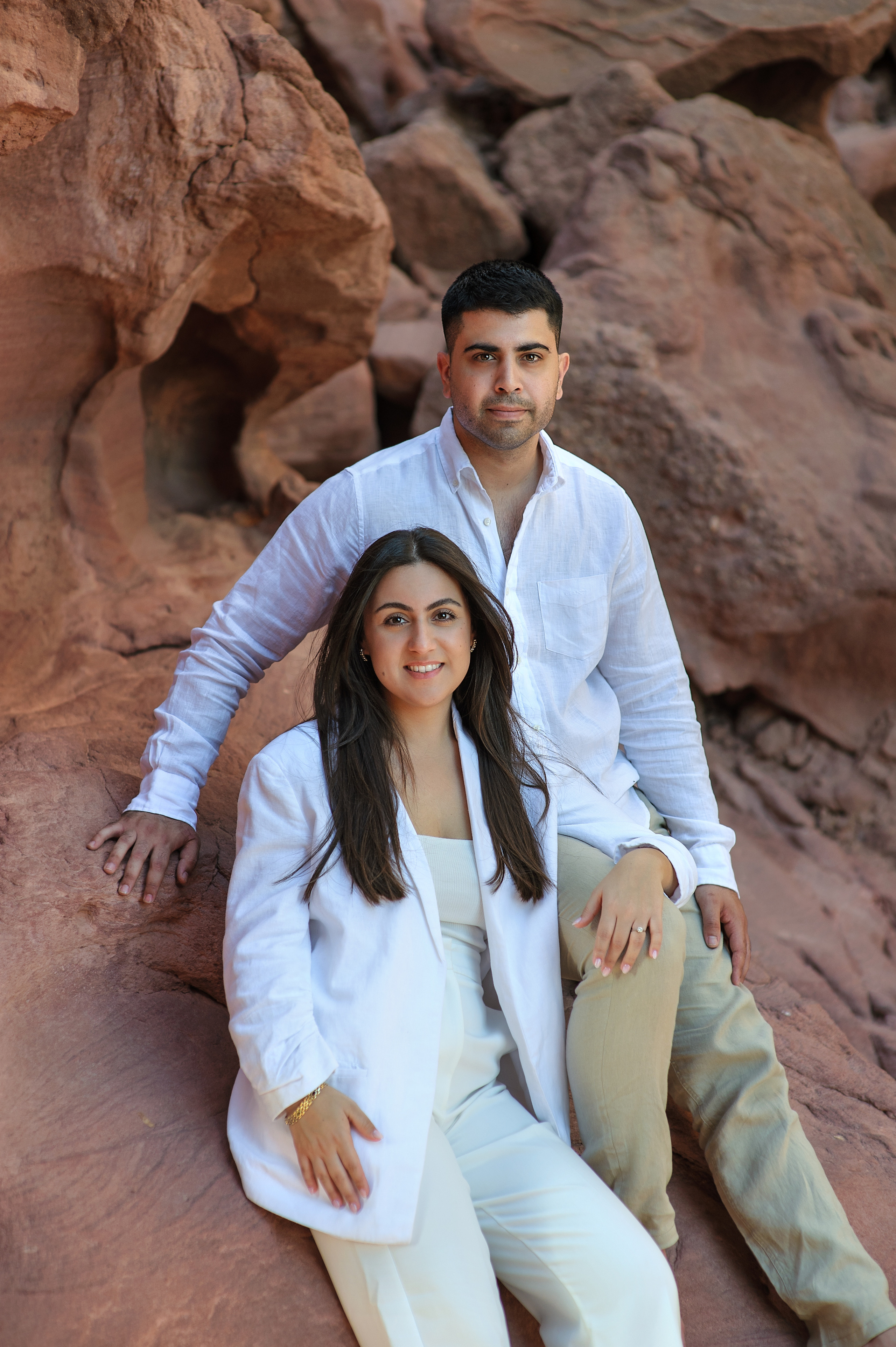 Save the Date for Jess & Gelad in a Timna Canyon. Family children pregnancy love stories photographer in Eilat Israel Olga Amchislavsky