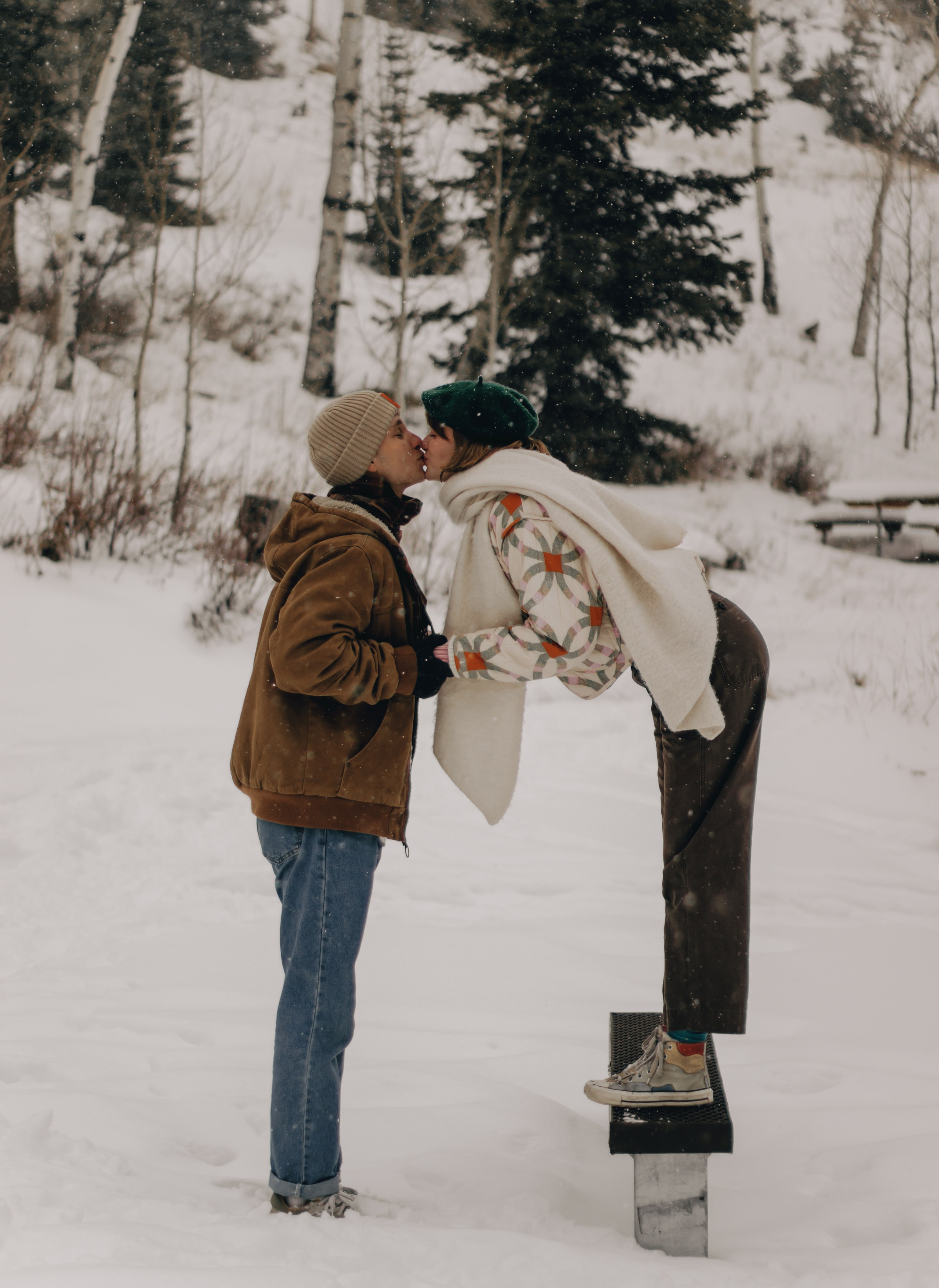 Edgy engagement session in Snow Canyon, Utah. Portrait and couples photographer in Florida, Valeriia Honcharova