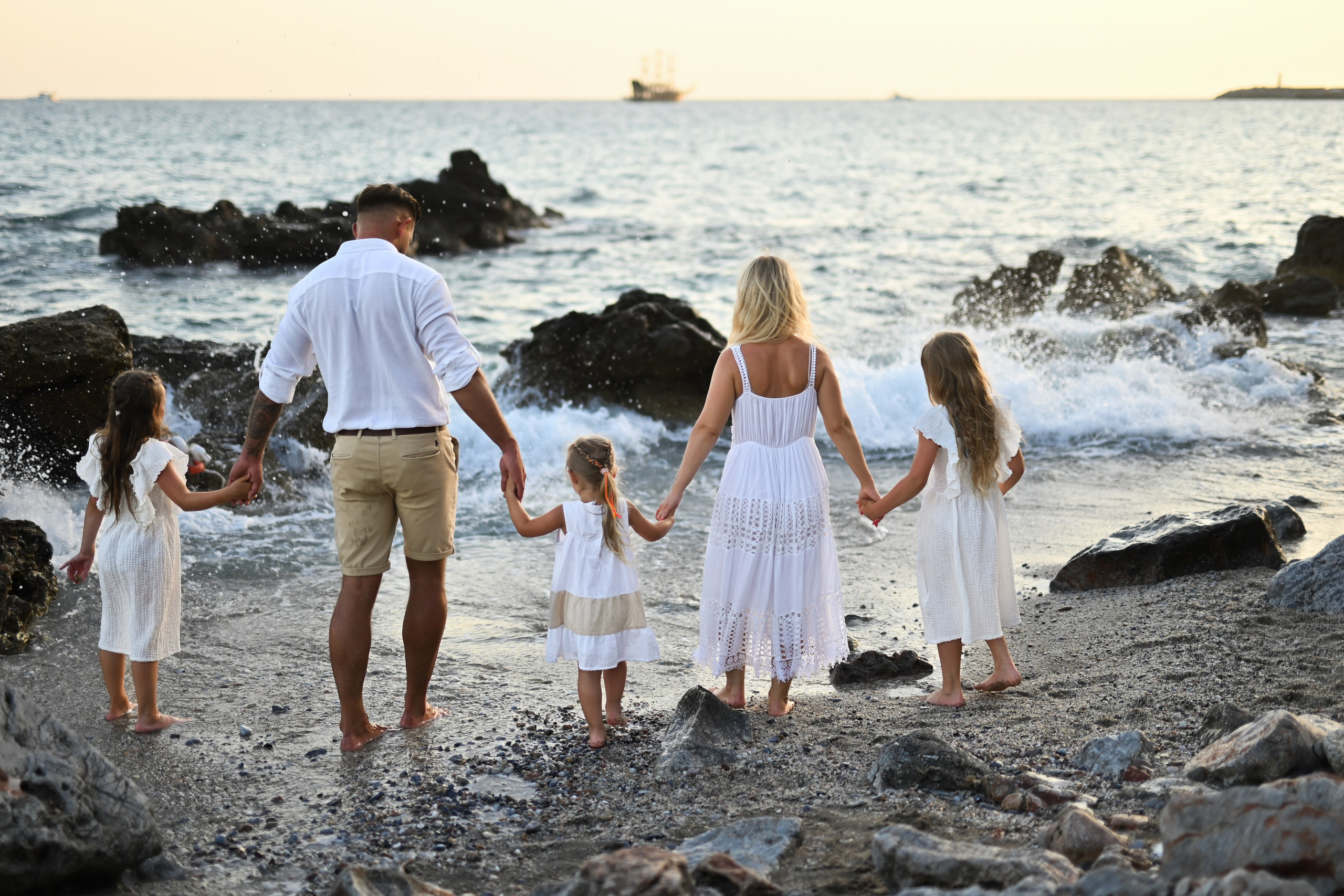 Семейная съемка на пляже Клеопатра. Photographer in Alanya, Side, Manavgat. Türkiye