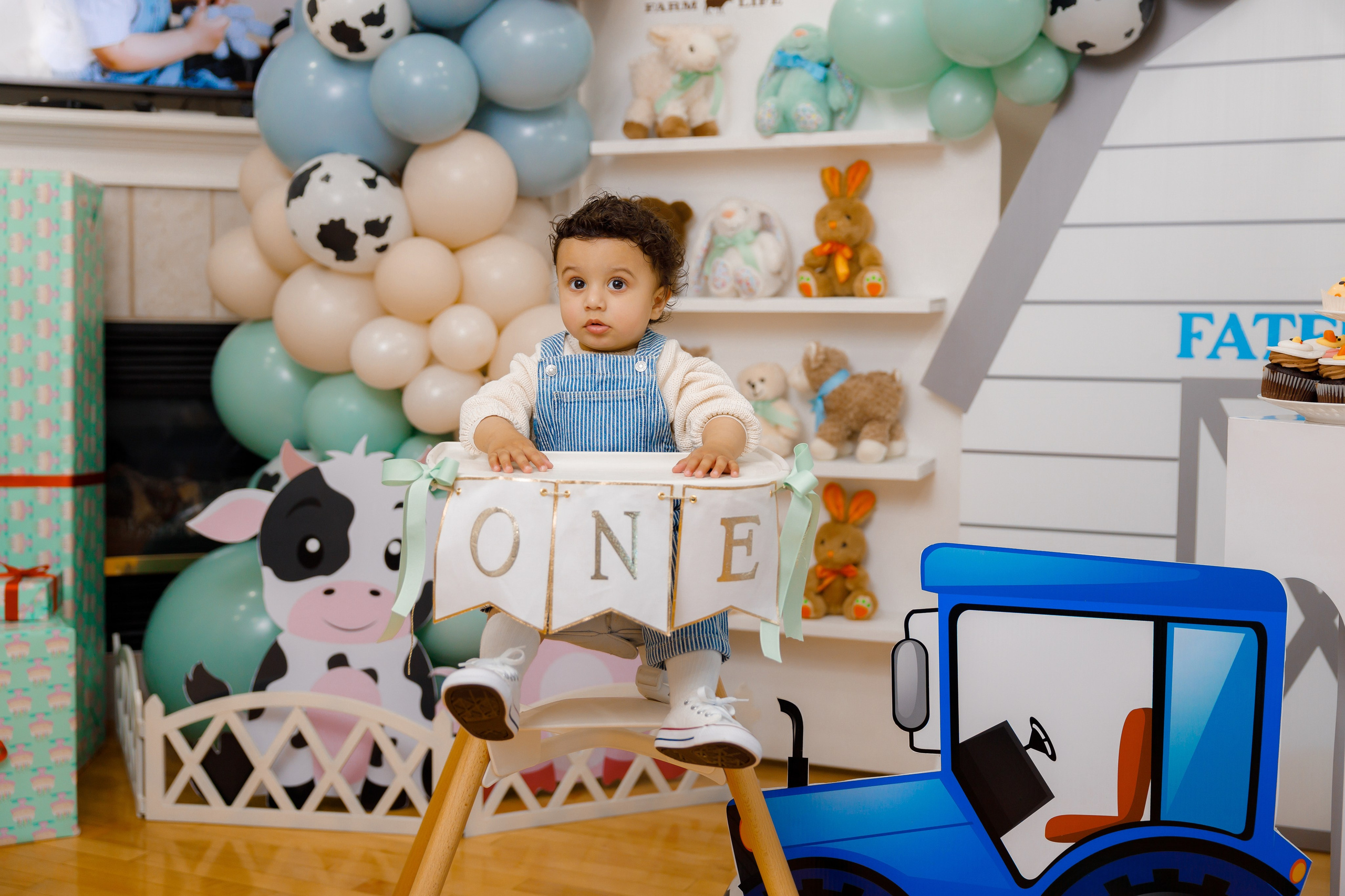 Fateh’s 1st birthday. Home