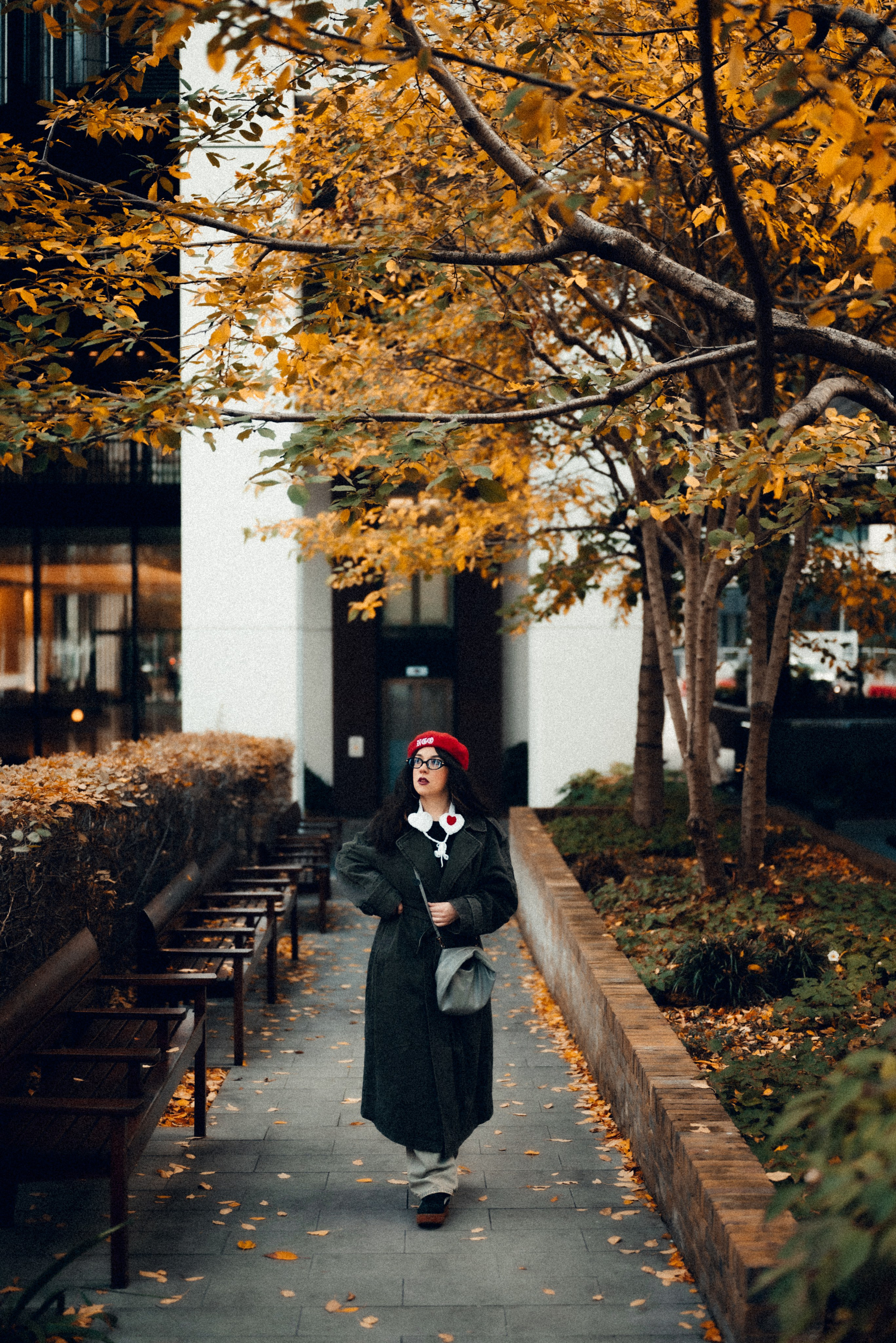 Autumn walk in London Barbican. Moth & Moss Photography