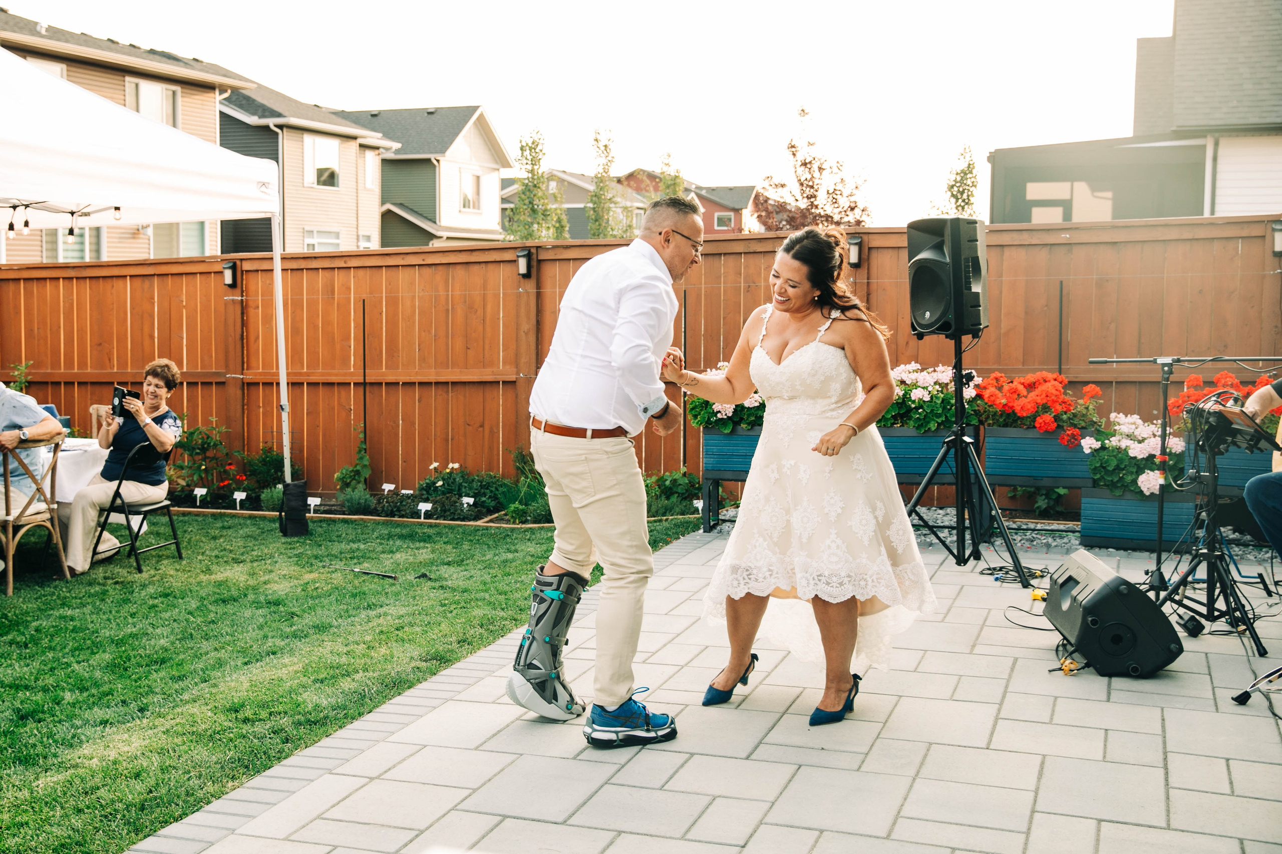 Pamela Backyard Wedding. Ching Li Photography
