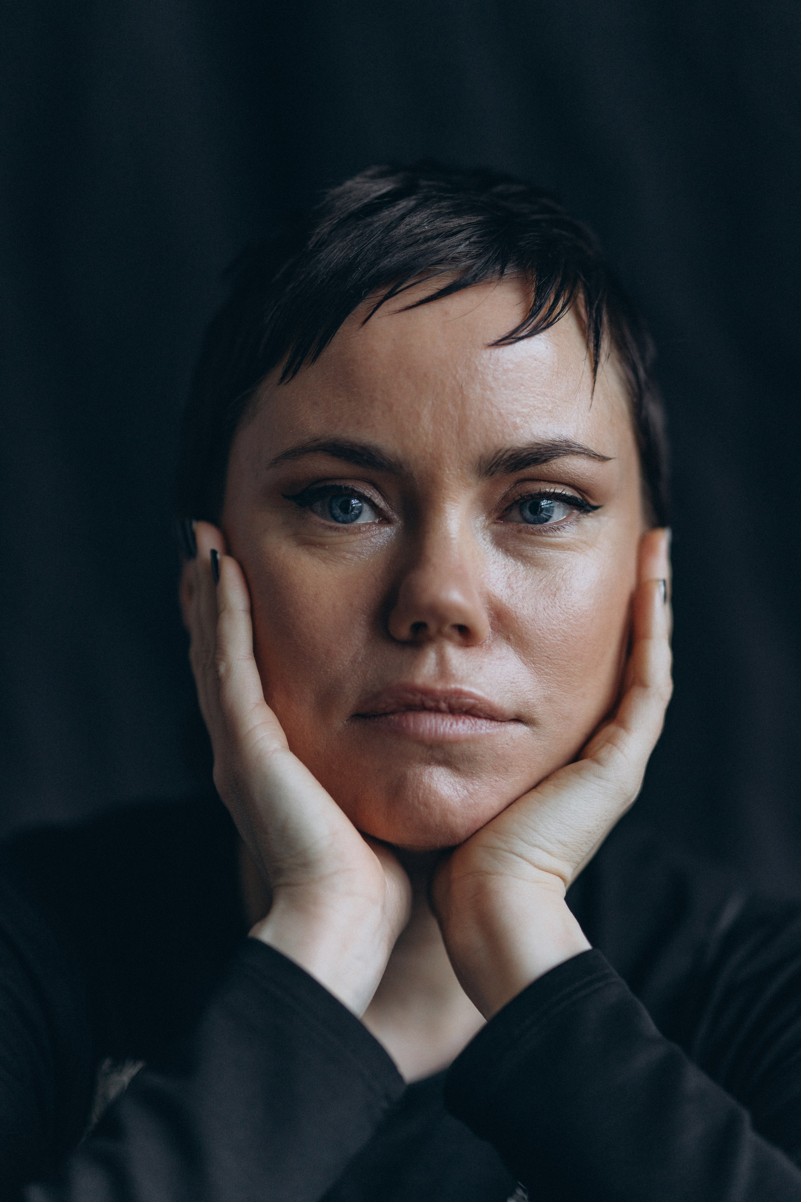 Sara Milleri cinematic actor portrait in natural light Helsinki