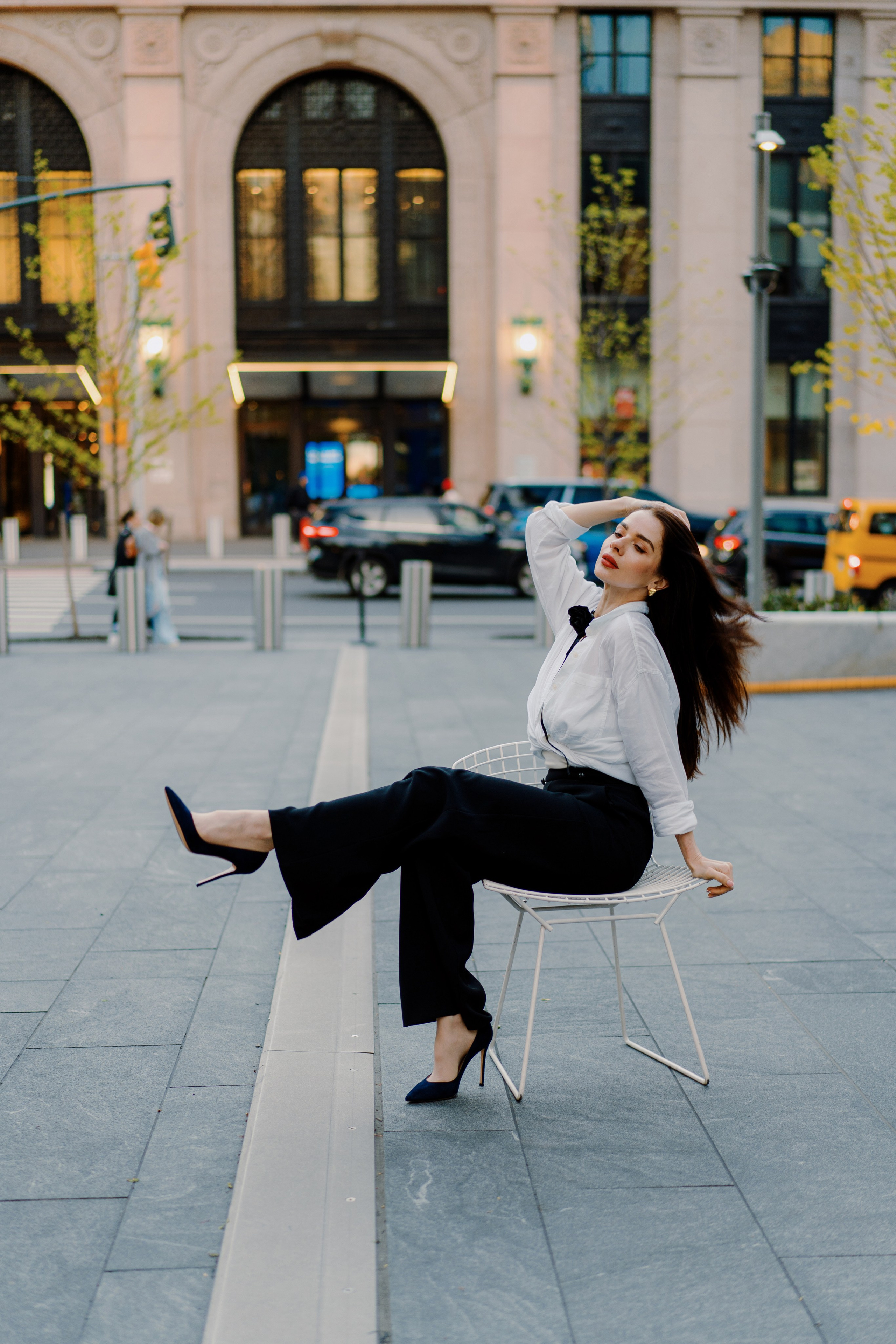 Natalia in Hudson Yards. Videographer and photographer in New York // MAKAROV.VIDEO