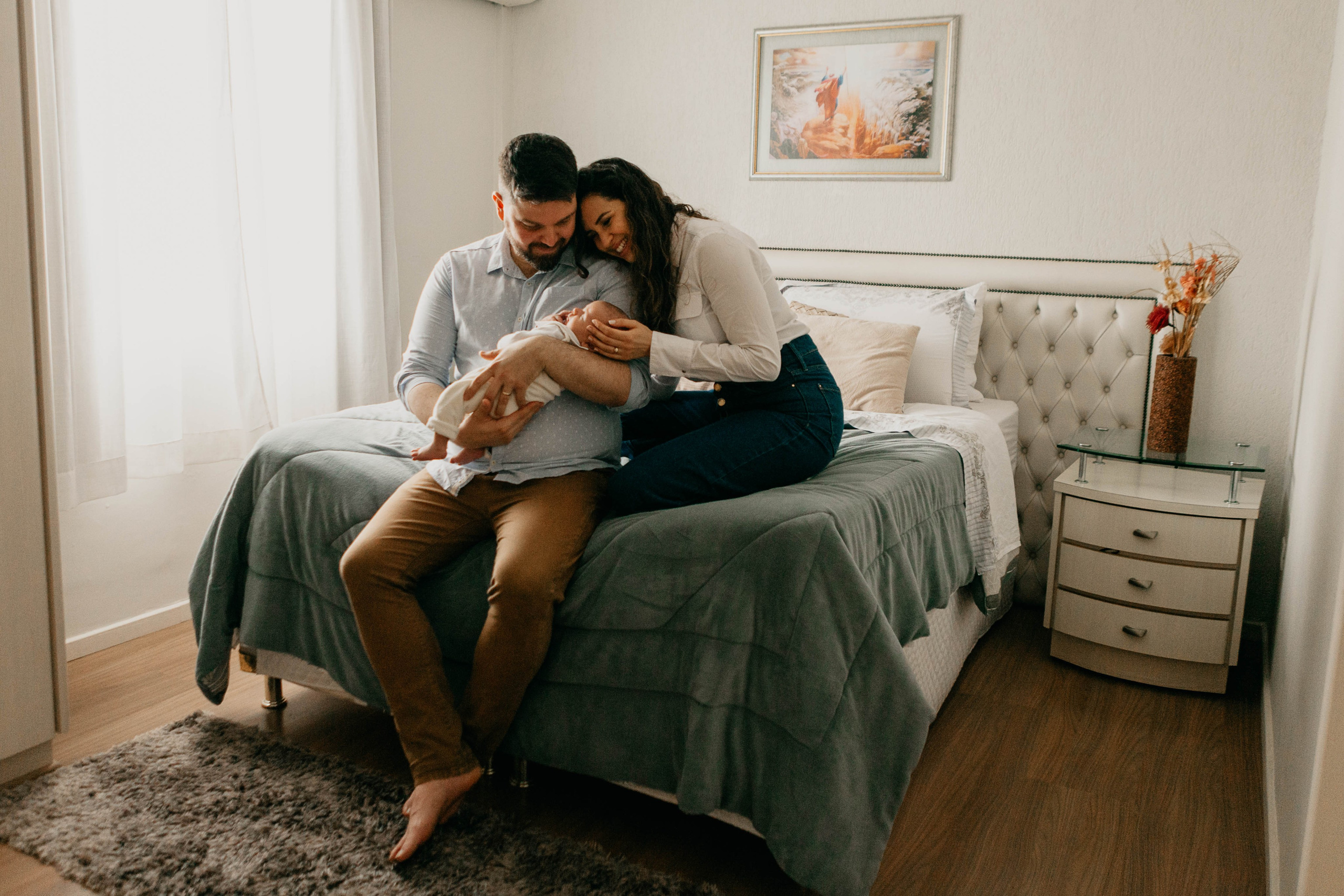 Bebê em casa. Fotógrafa de família