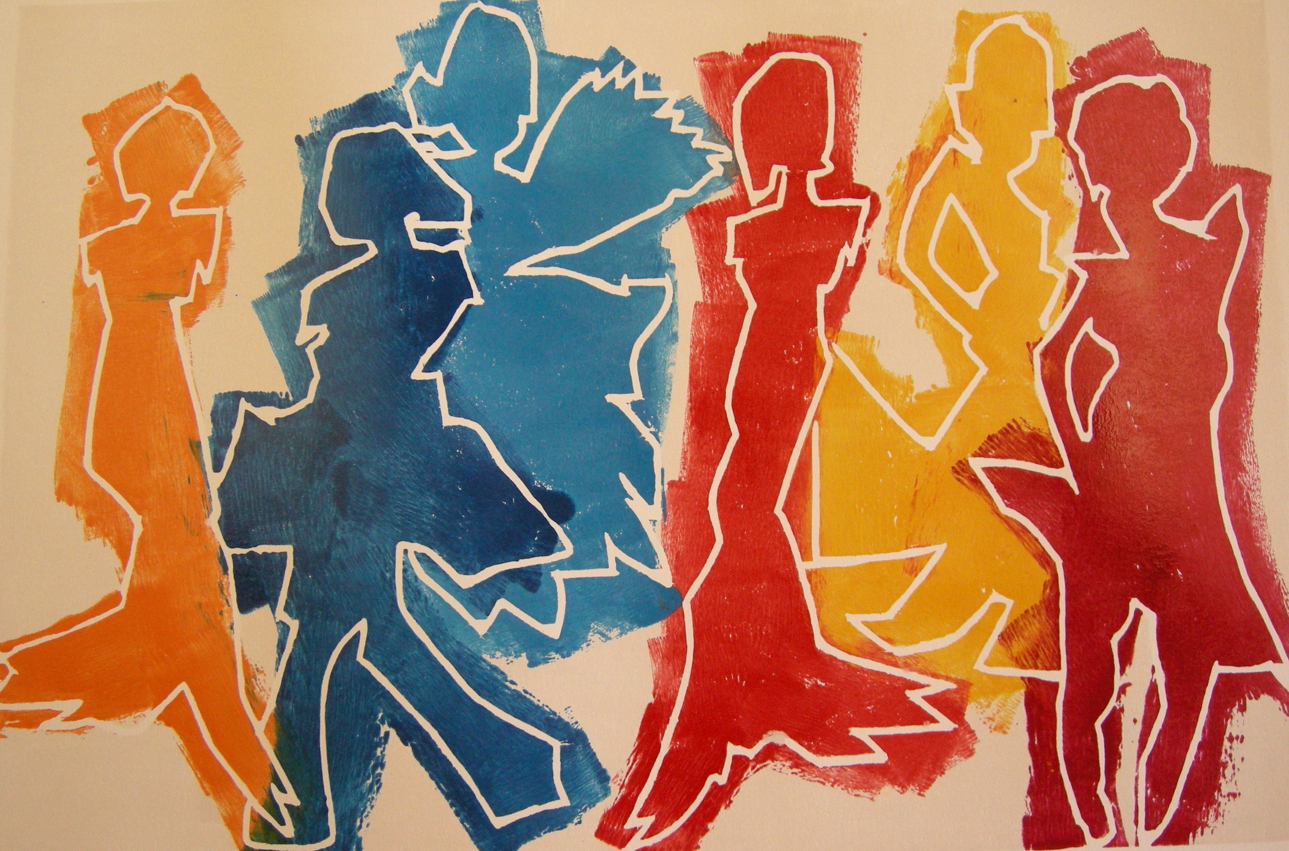 Unter uns 1, 2020 - 40x60 auf Papier 60x80