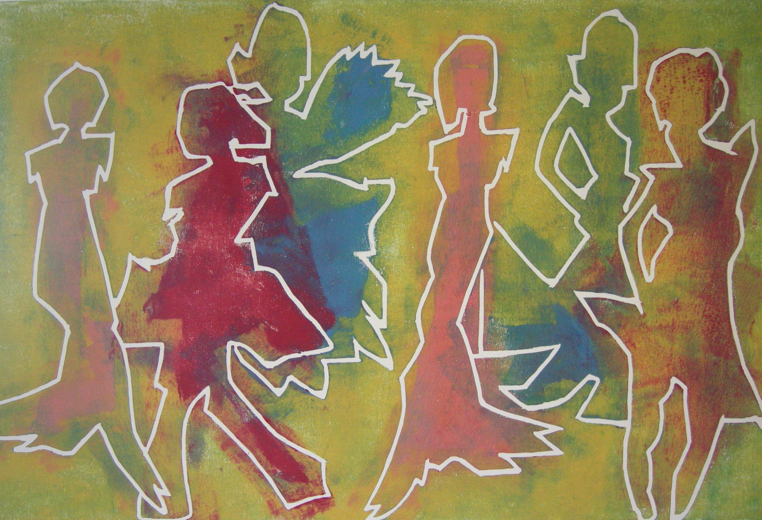 Unter uns 1, 2020 - 40x60 auf Papier 60x80