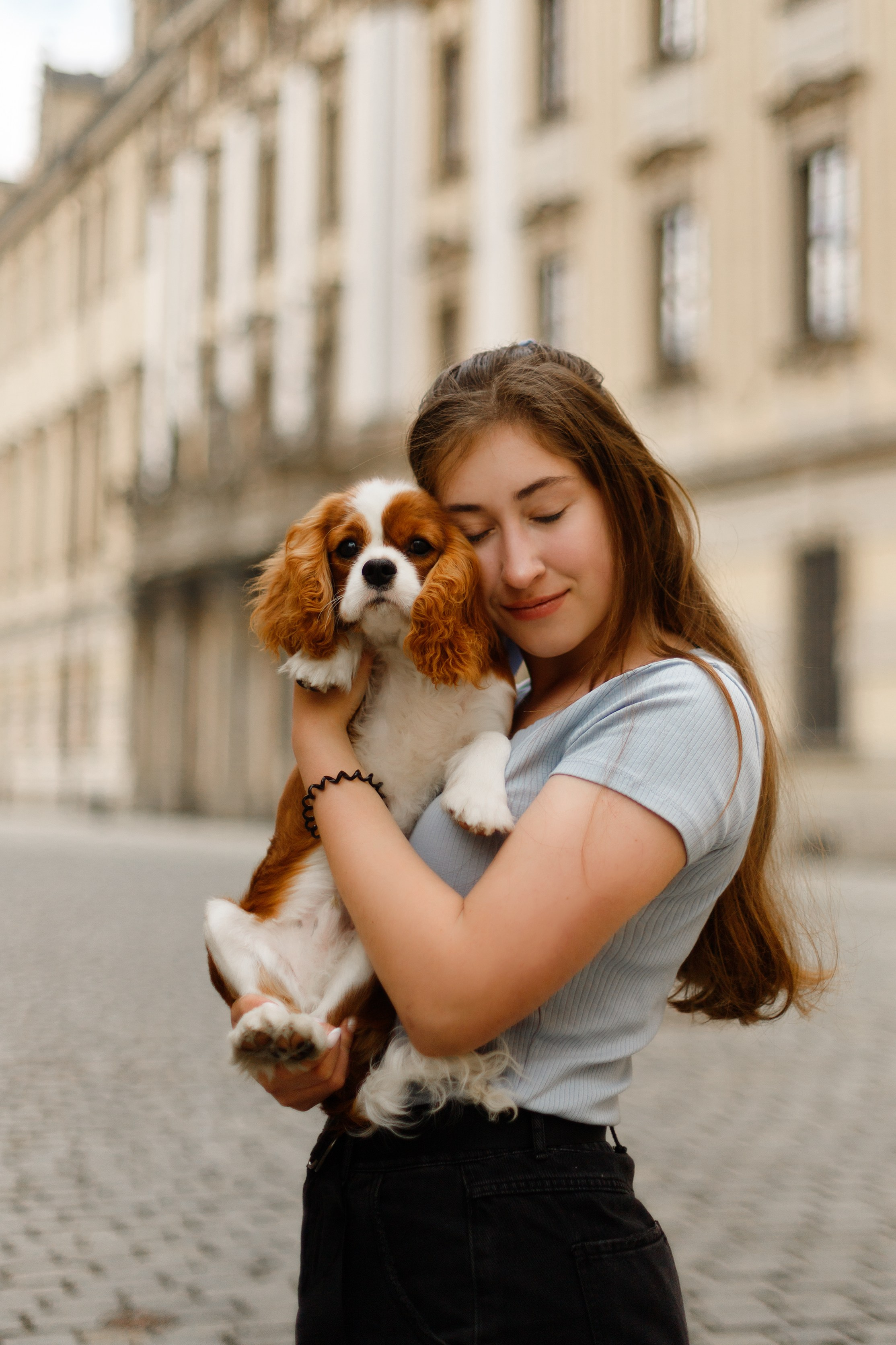 Uliana i Franklin. Kaja | fotograf we Wrocławiu | ludzie i psy