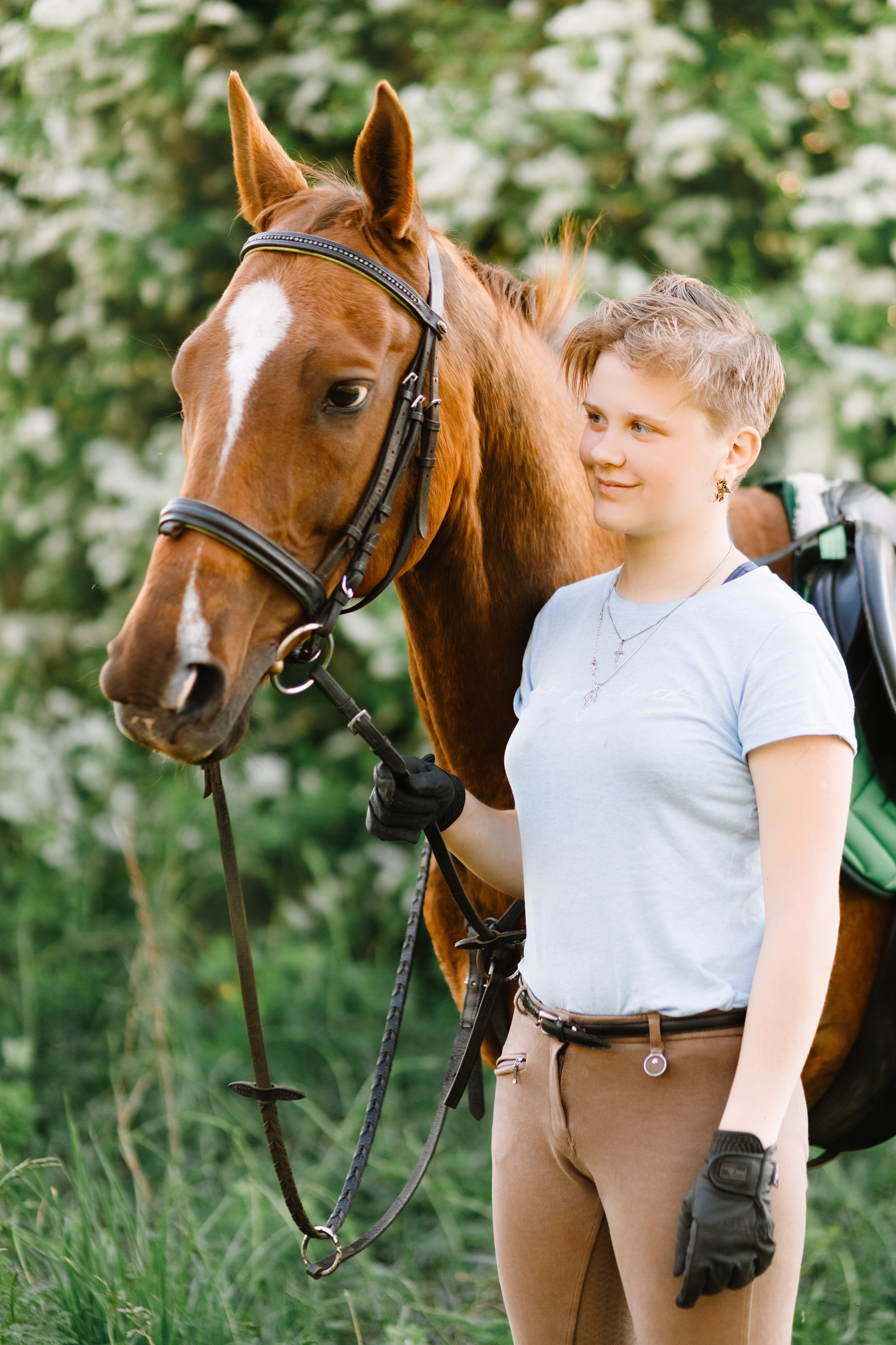 Girls & horses, summer. Kaja | fotograf psów we Wrocławiu