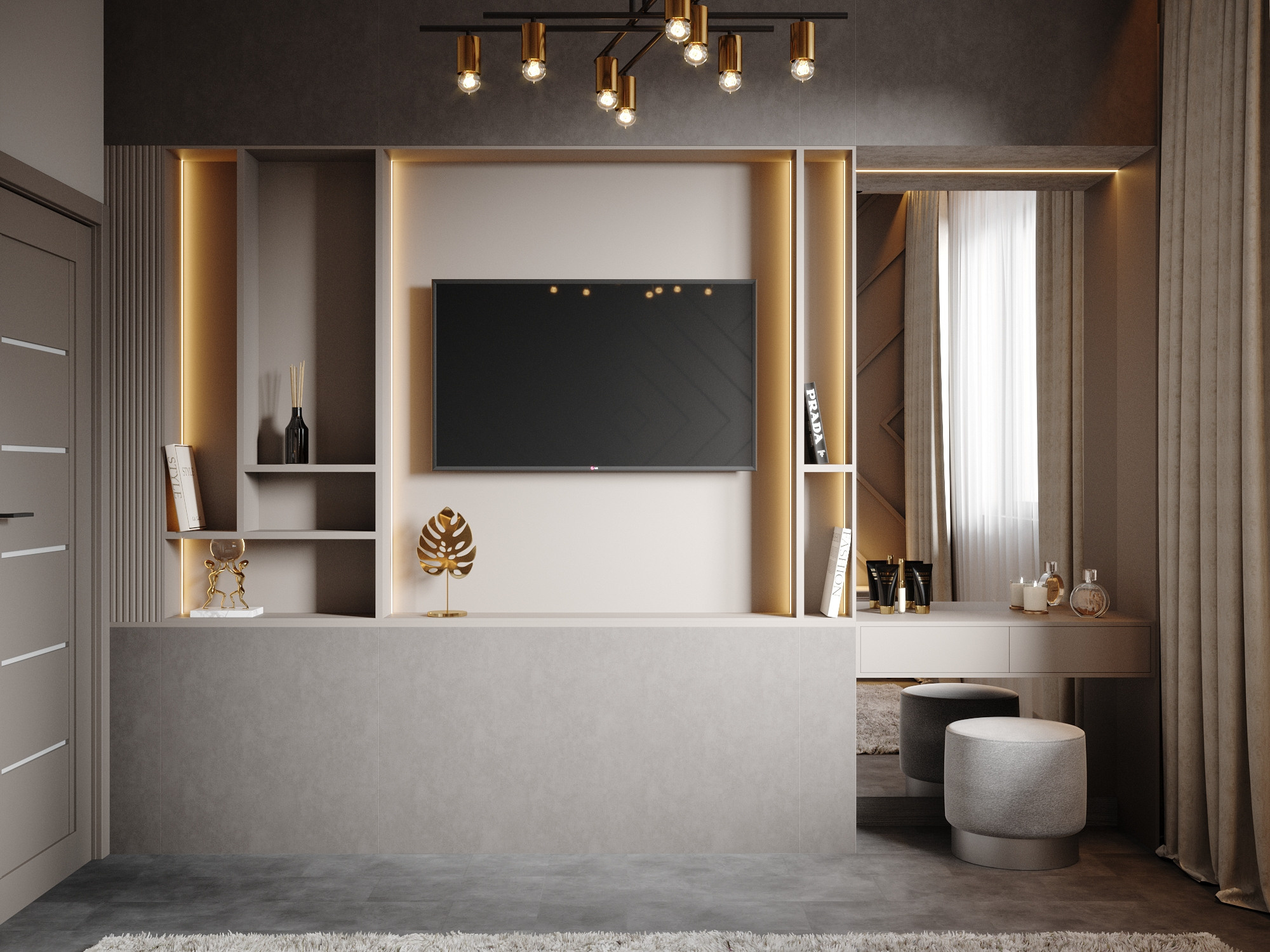 Māja 149 м2. Interjera dizaina studija 4 Stūri